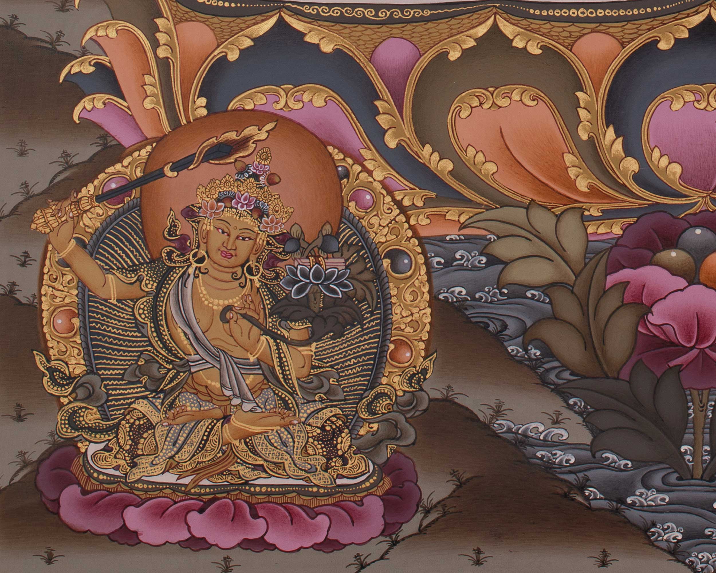 Divine Four-Armed Chenrezig | Avalokiteshvara Art