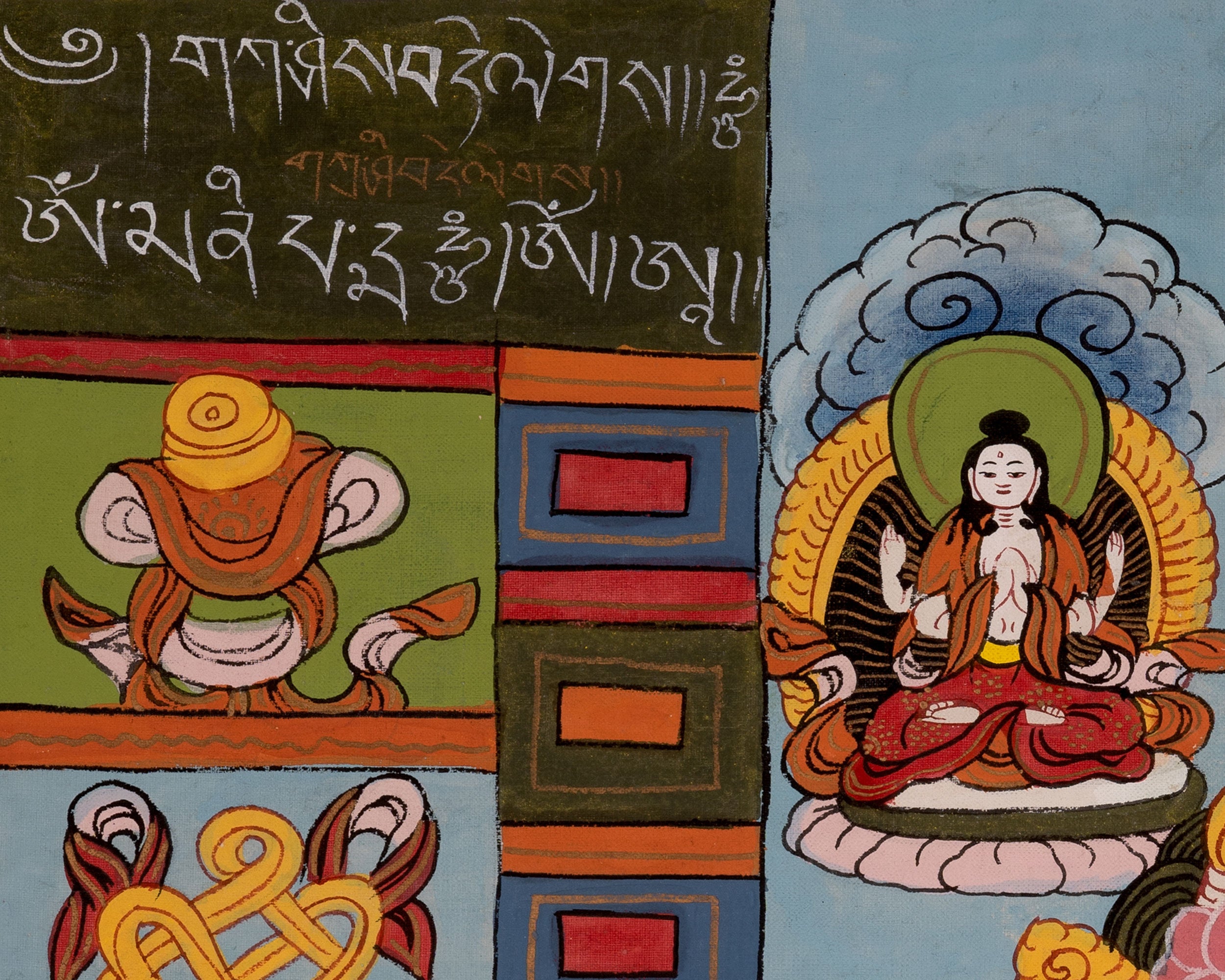 30+ Years Old Wheel Of Life Thangka | Vintage Traditional Art | Wall Decors