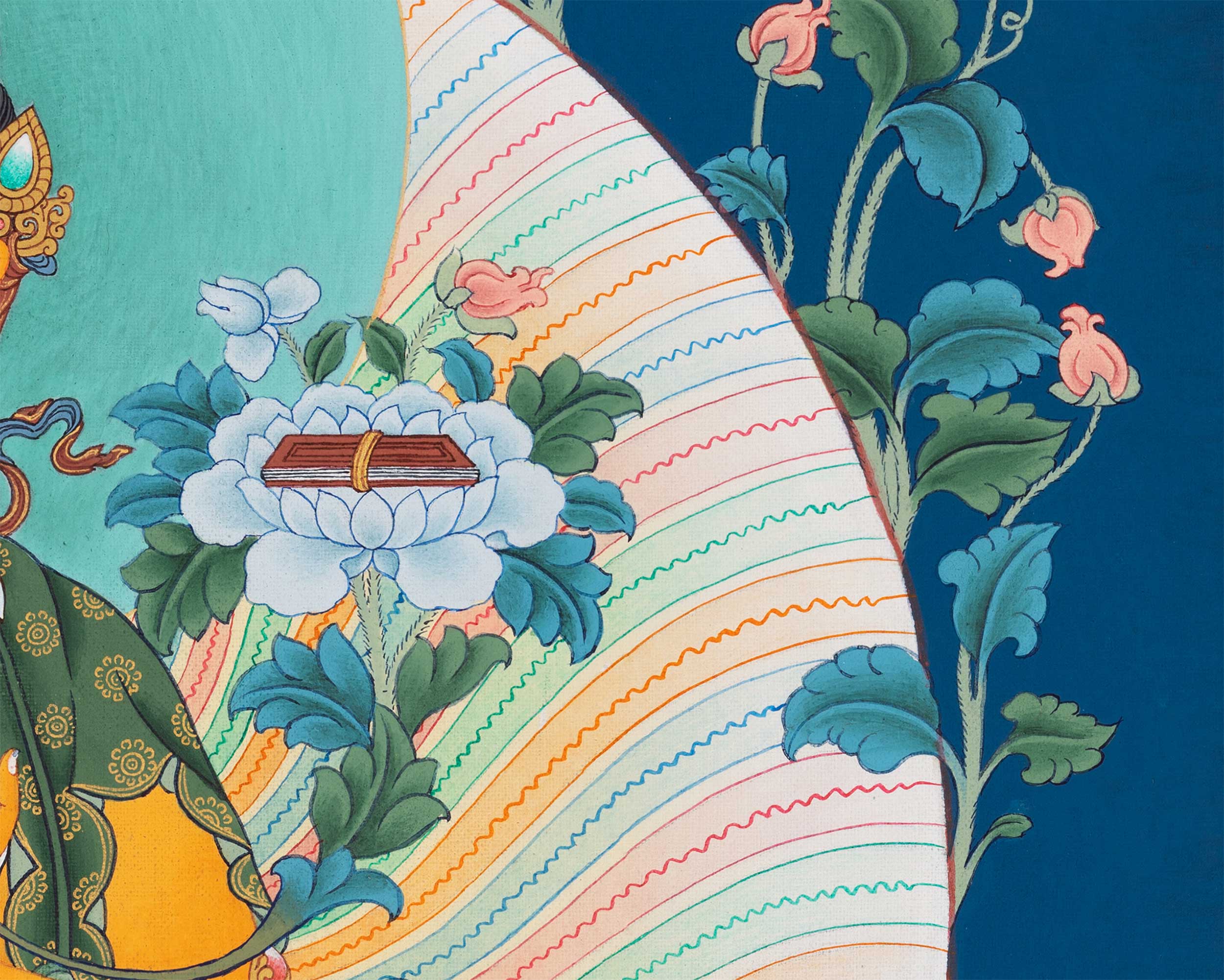 Unique Thangka of Manjushri Buddha