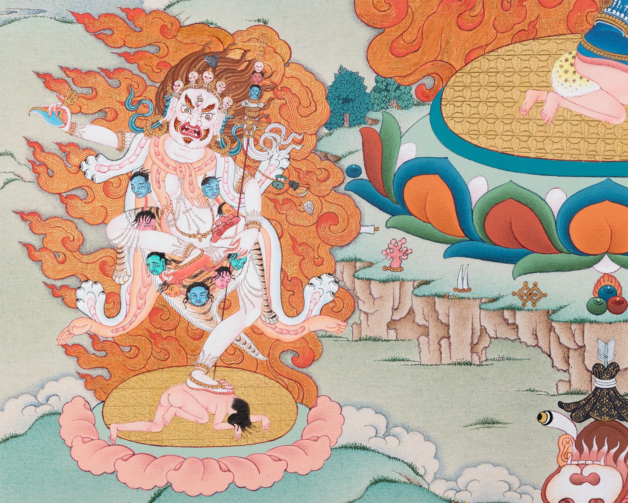 Troma Nagmo Thangka Print | Wrathful Dakini of Ultimate Transformation
