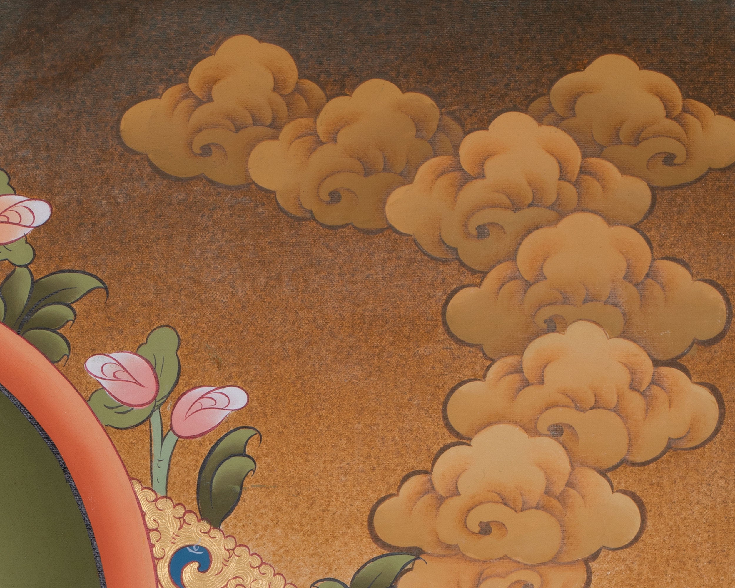 Guardian Of Prosperity Dzambhala Thangka | A Protector of Wealth and Abundance