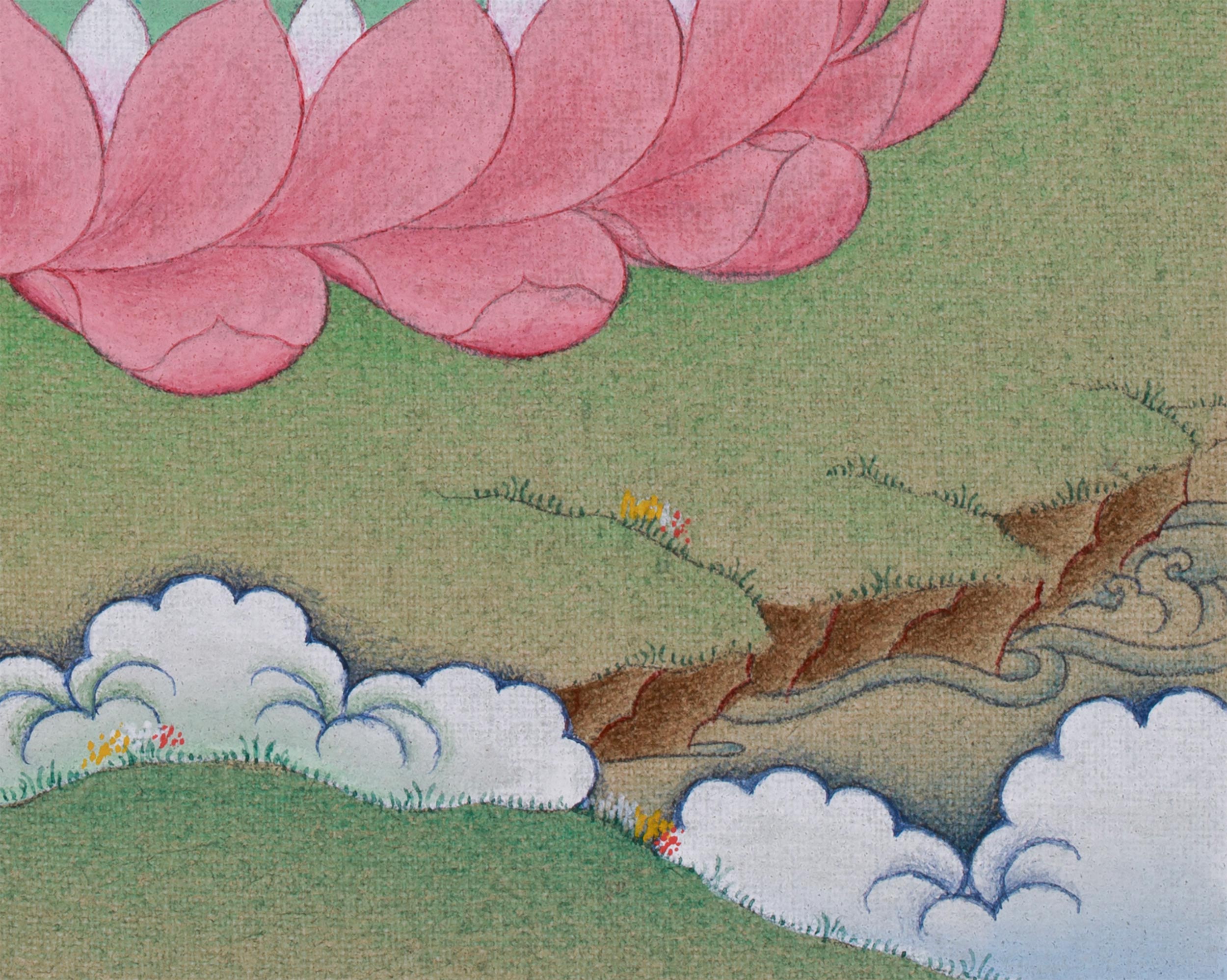 Buddha Amitayus Painting | Tibetan Art for Longevity and Wisdom