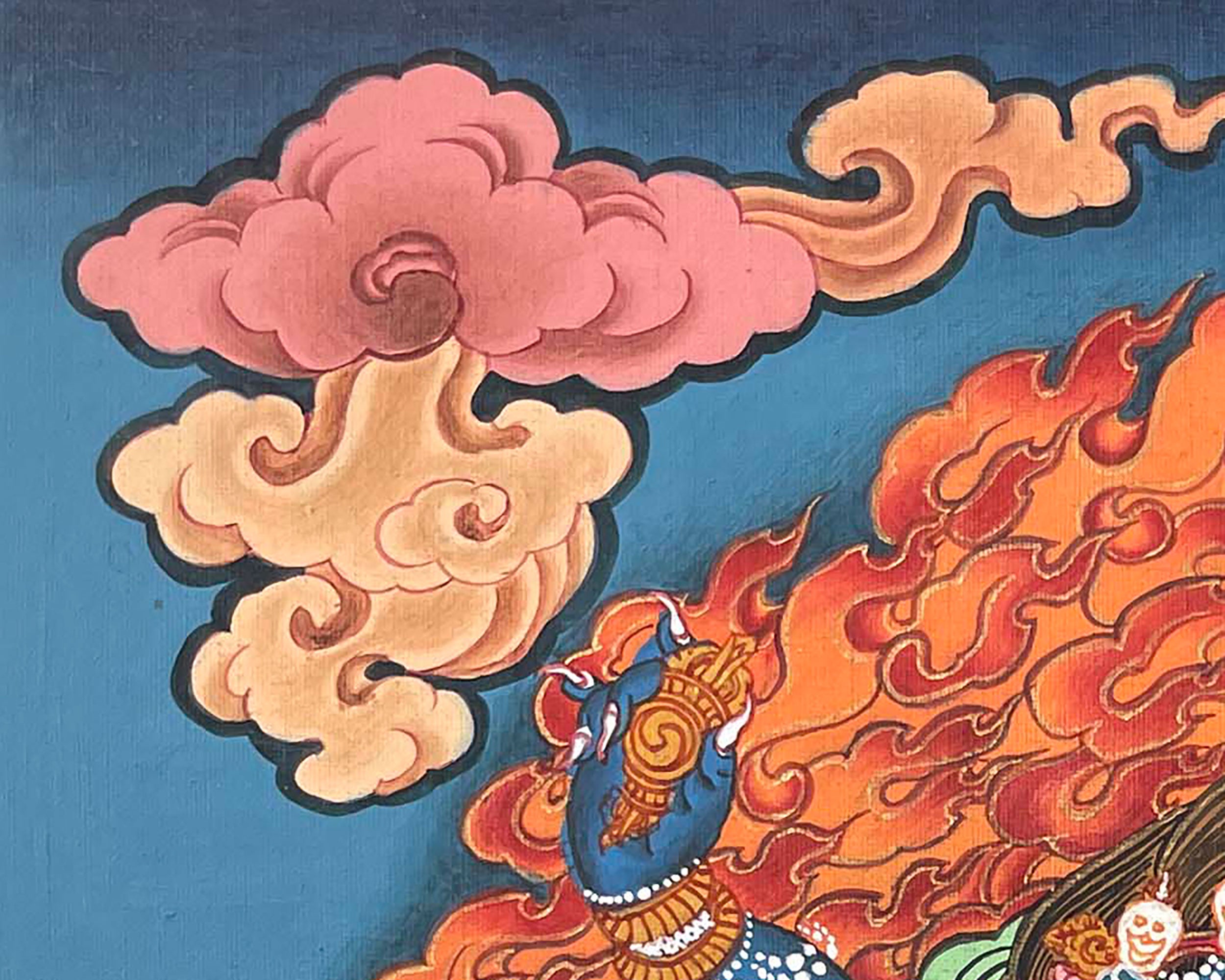 Wrathful Deity, Vajrapani Thangka | The Dharma Protector