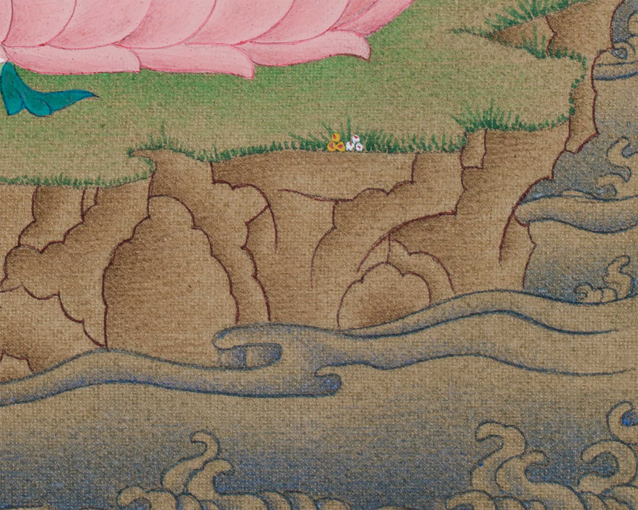 Red Tara Thangka Painting | Goddess of Power, Compassion, and Magnetizing Energy