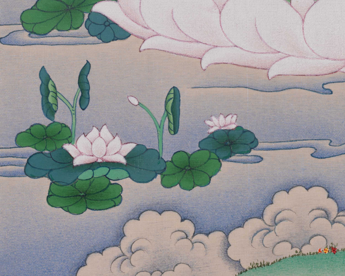 Saraswati Thangka Painting | Goddess of Knowledge, Music, Arts, Wisdom, And Learning