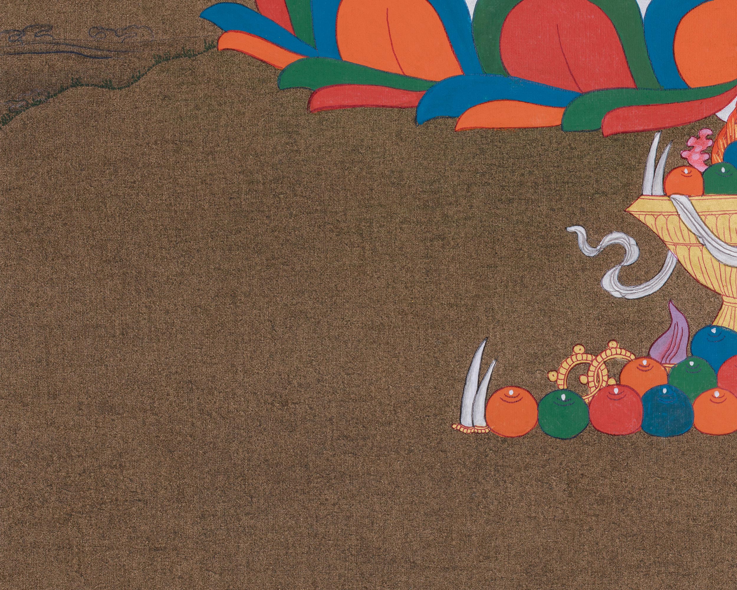 Tibetan Dorje Sempa Painting | Buddha of Purification | Cleansing of Negative Karma