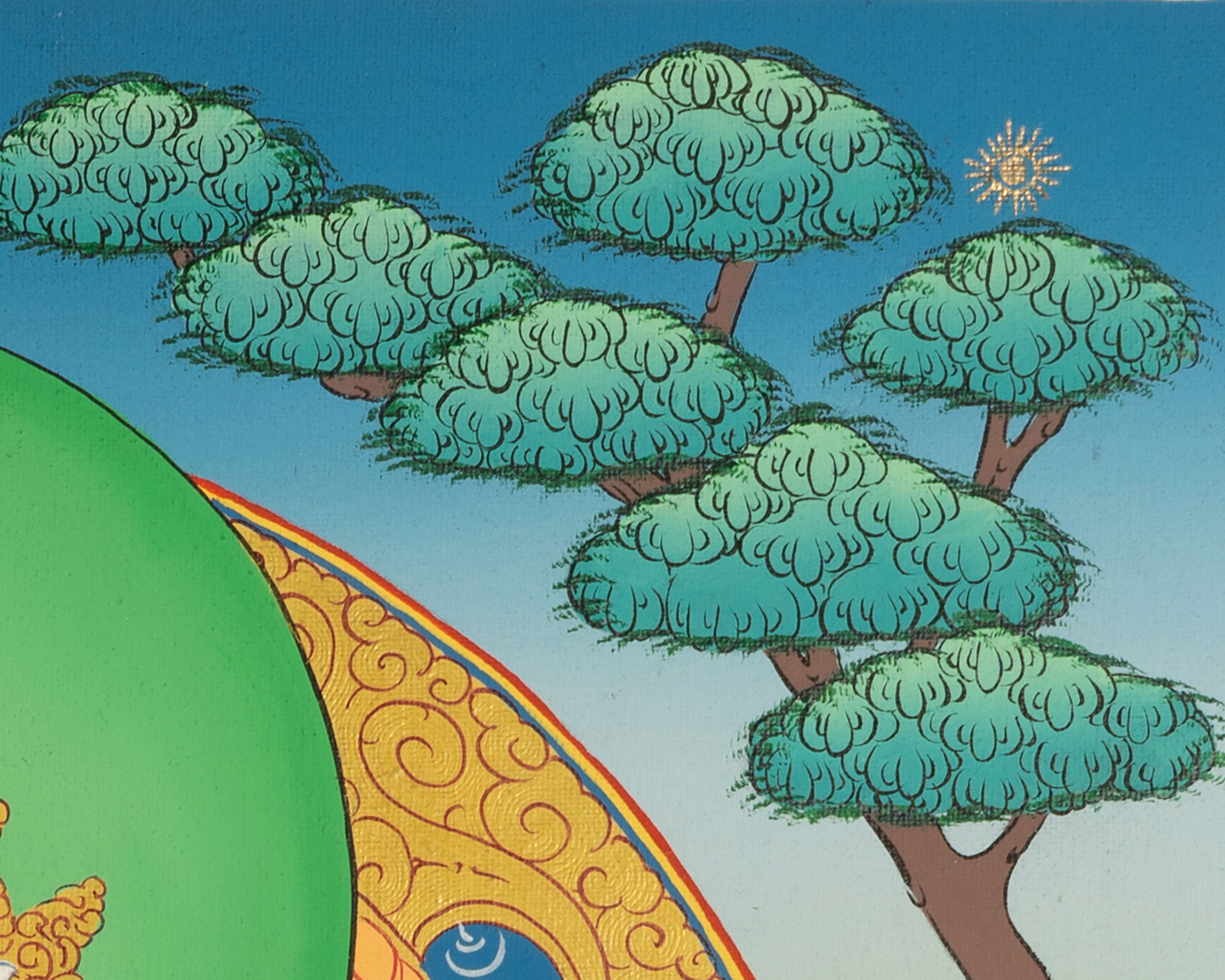 Buddhist Manjushree Thangka | Guardian of Knowledge