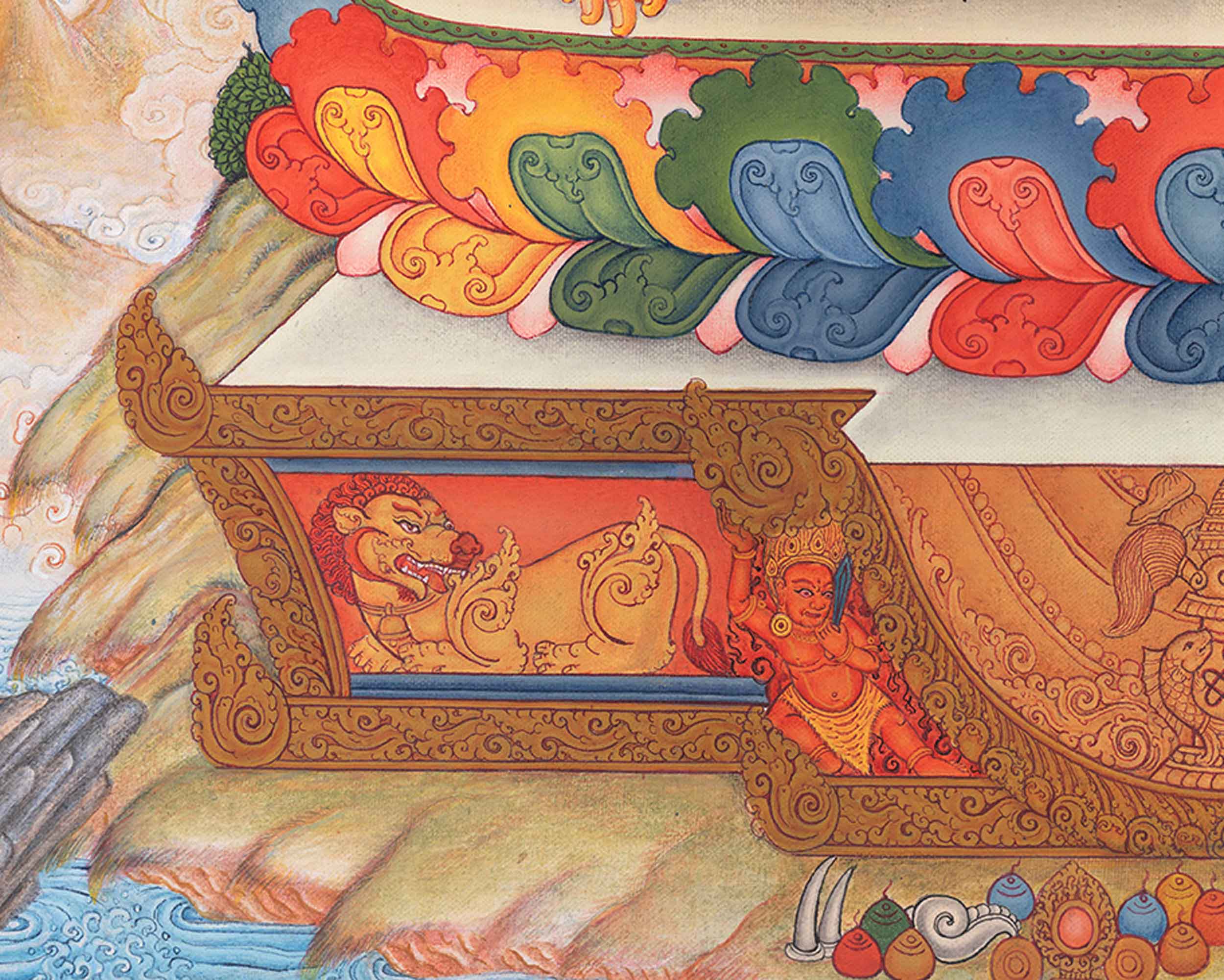 Buddhas of the Three Times Thangka - Past, Present, and Future Enlightenment