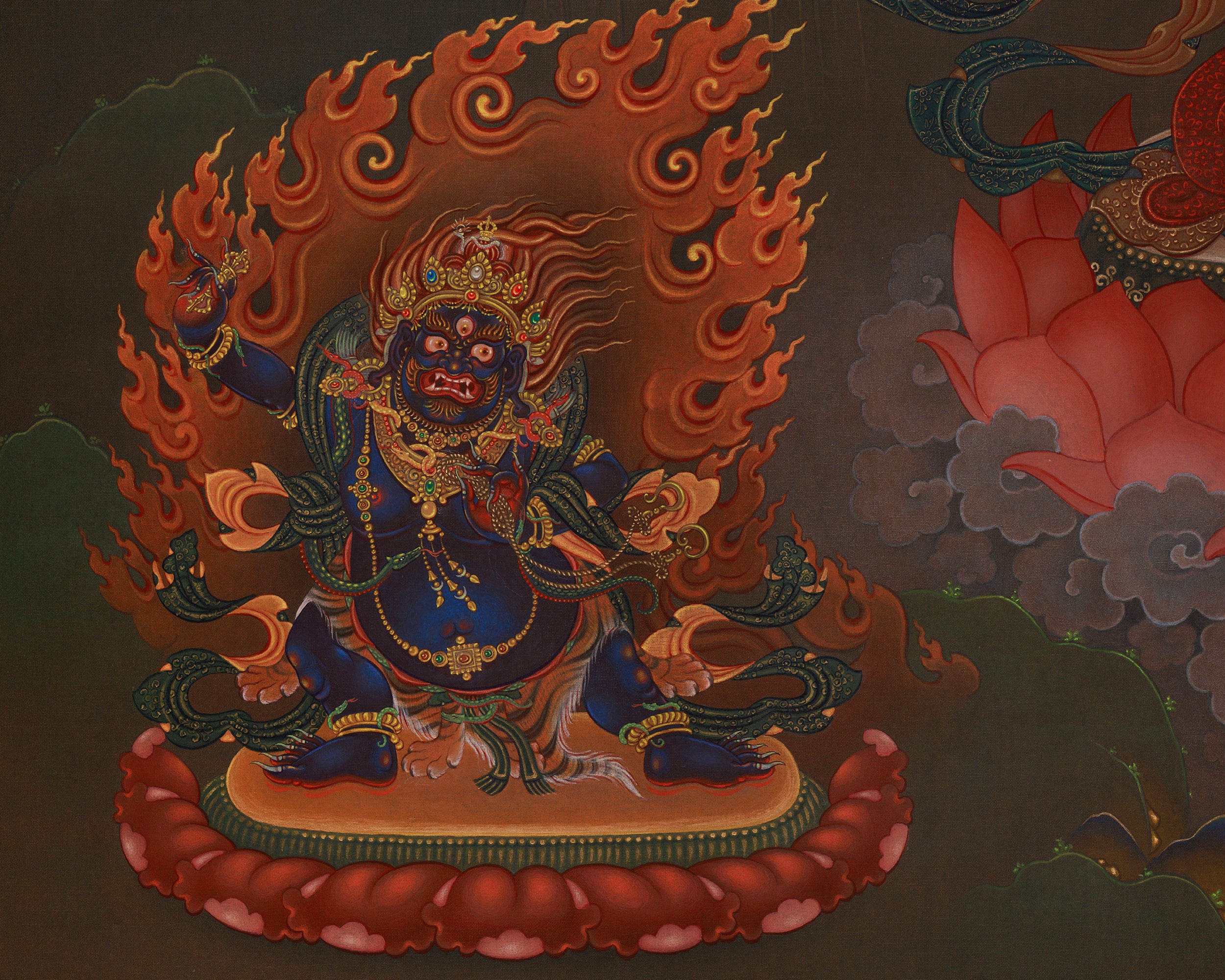 Sword of Wisdom Manjushri Thangka | The Protector of Wisdom
