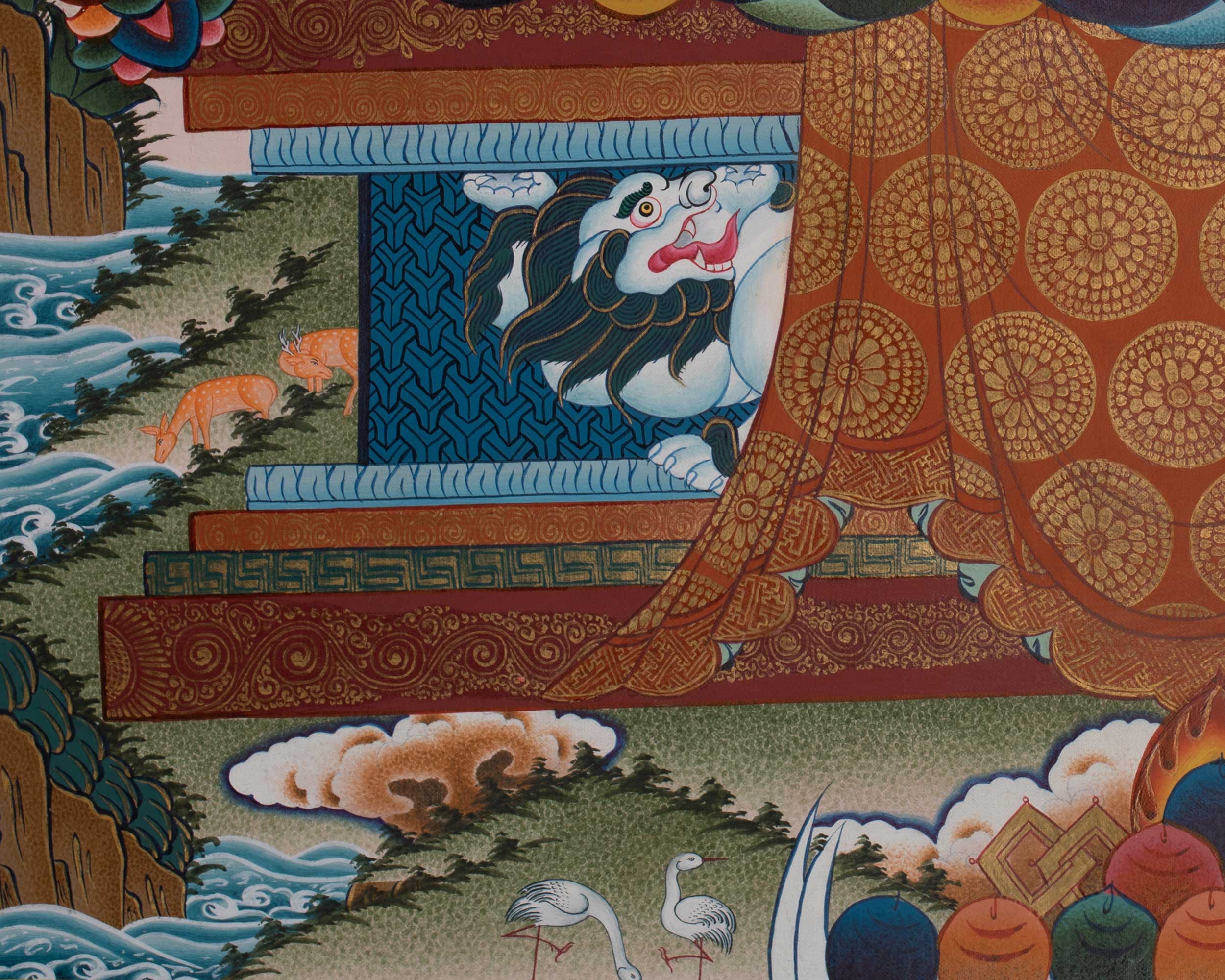 Hand-Painted Samantabhadra Thangka | Spiritual Wall Hanging