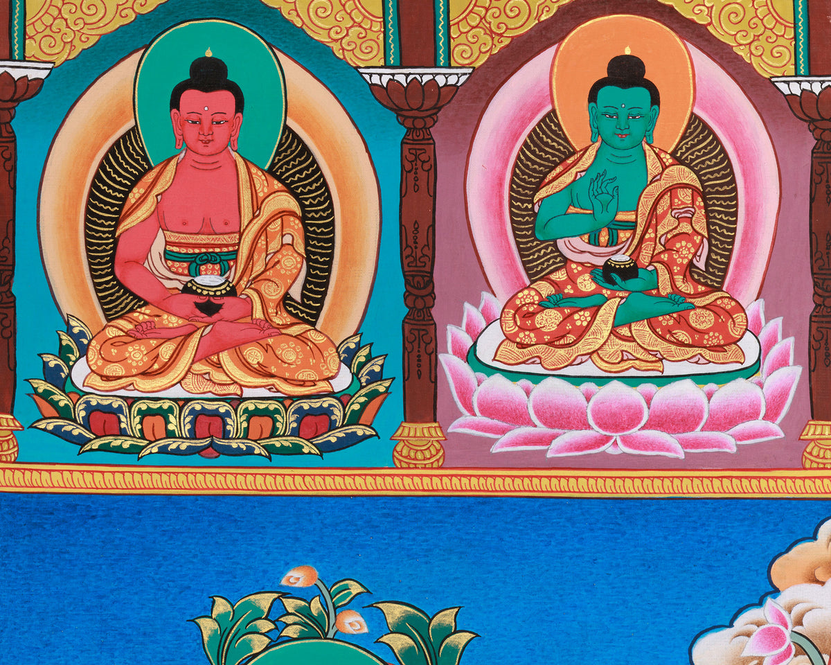 Sacred Bodhisattva Art | Traditional Thangka | Meditation Altar