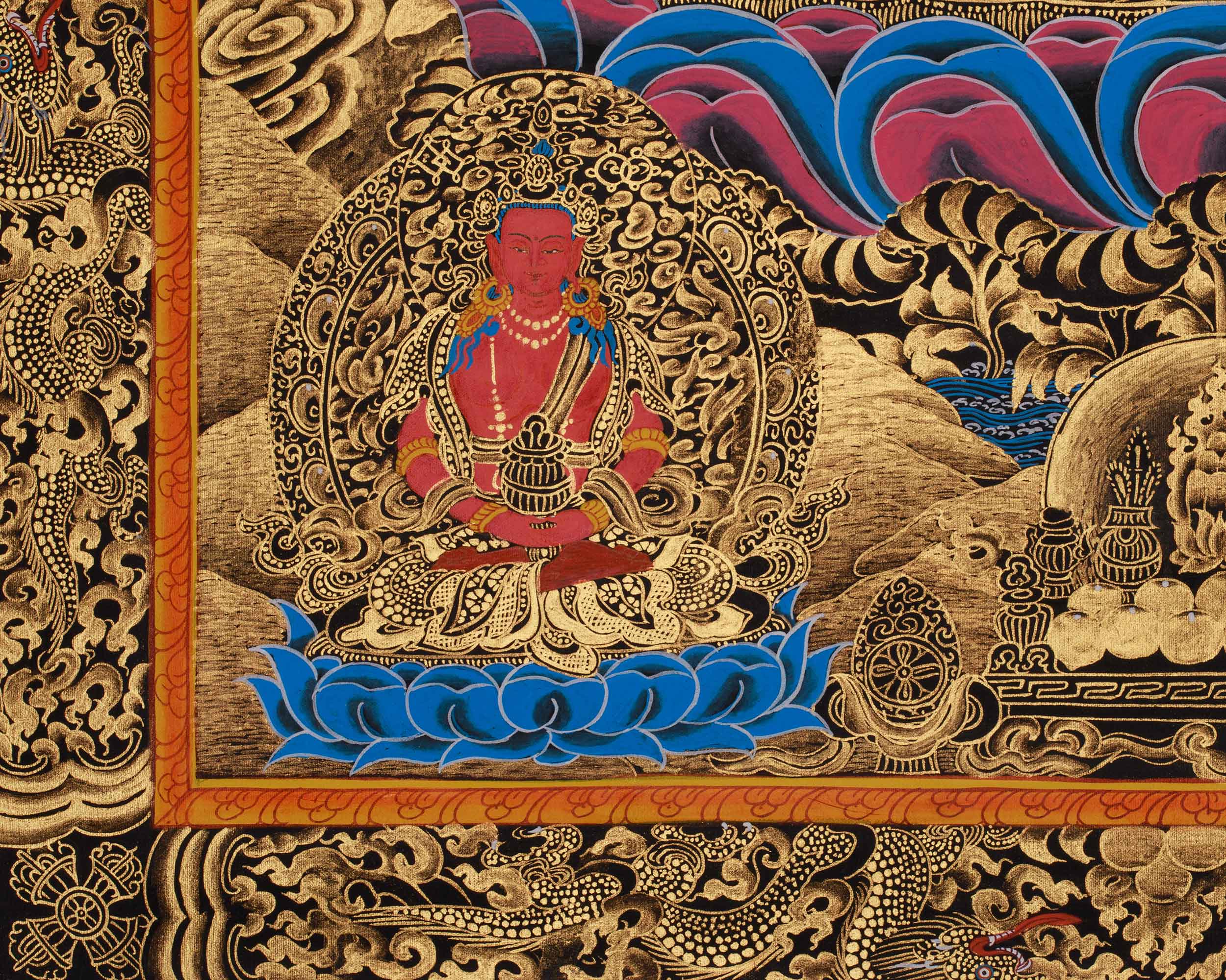 75cm White Tara Thangka | Symbol of Protection & Healing