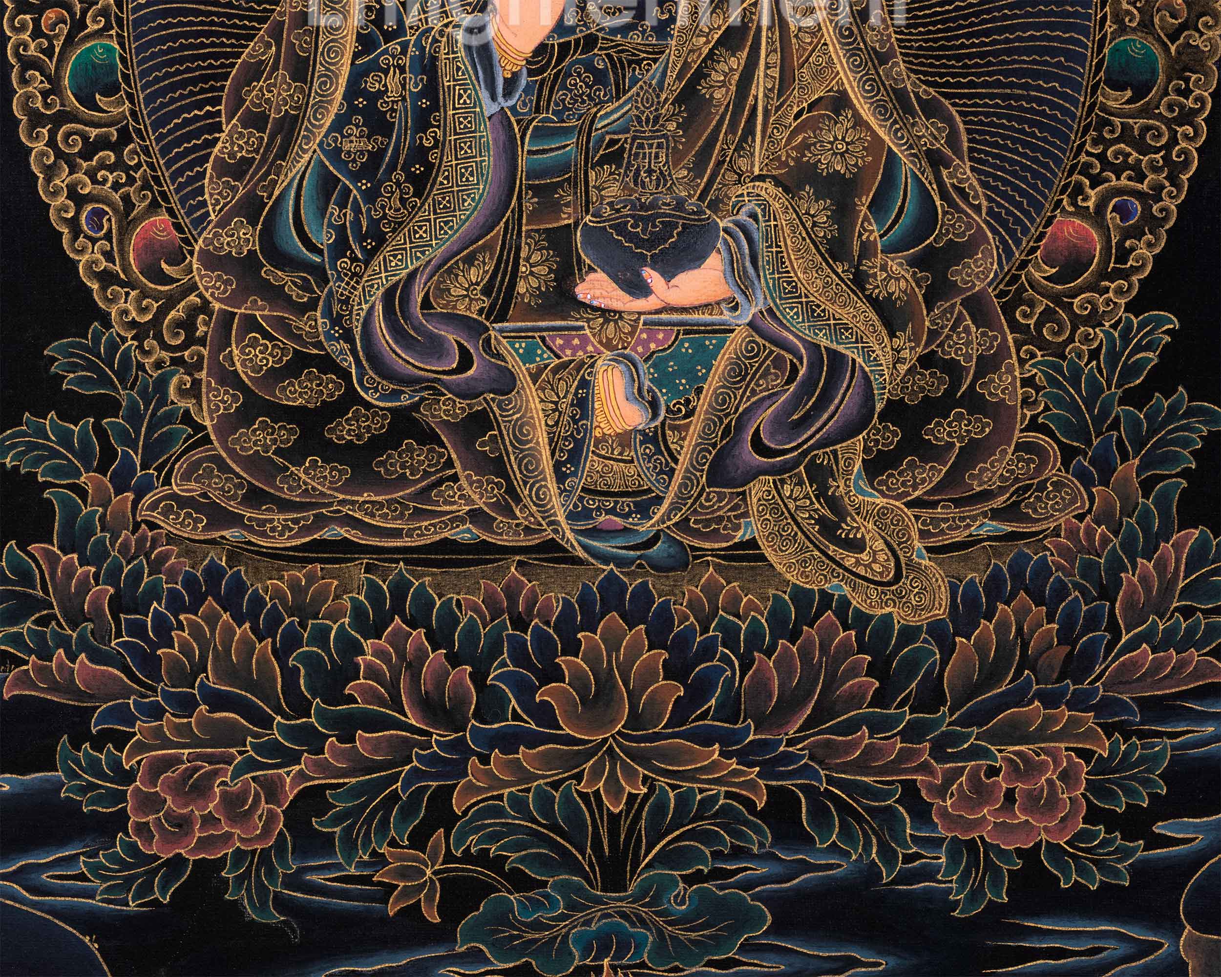 Tibetan Thangka of Padmasambhava | The Lotus Born Master | Traditional Artwork