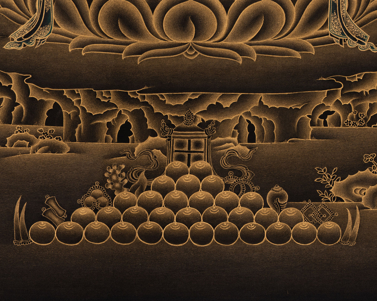White Tara Peaceful Thangka | Buddhist Art of Compassion and Longevity