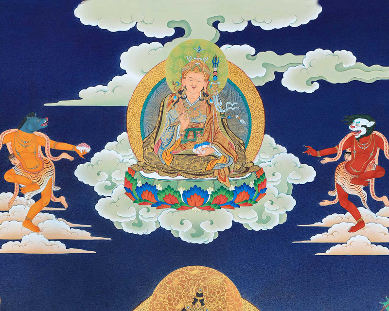 58 Wrathful Deities, Bardo Thangka Painting, Thangka Print