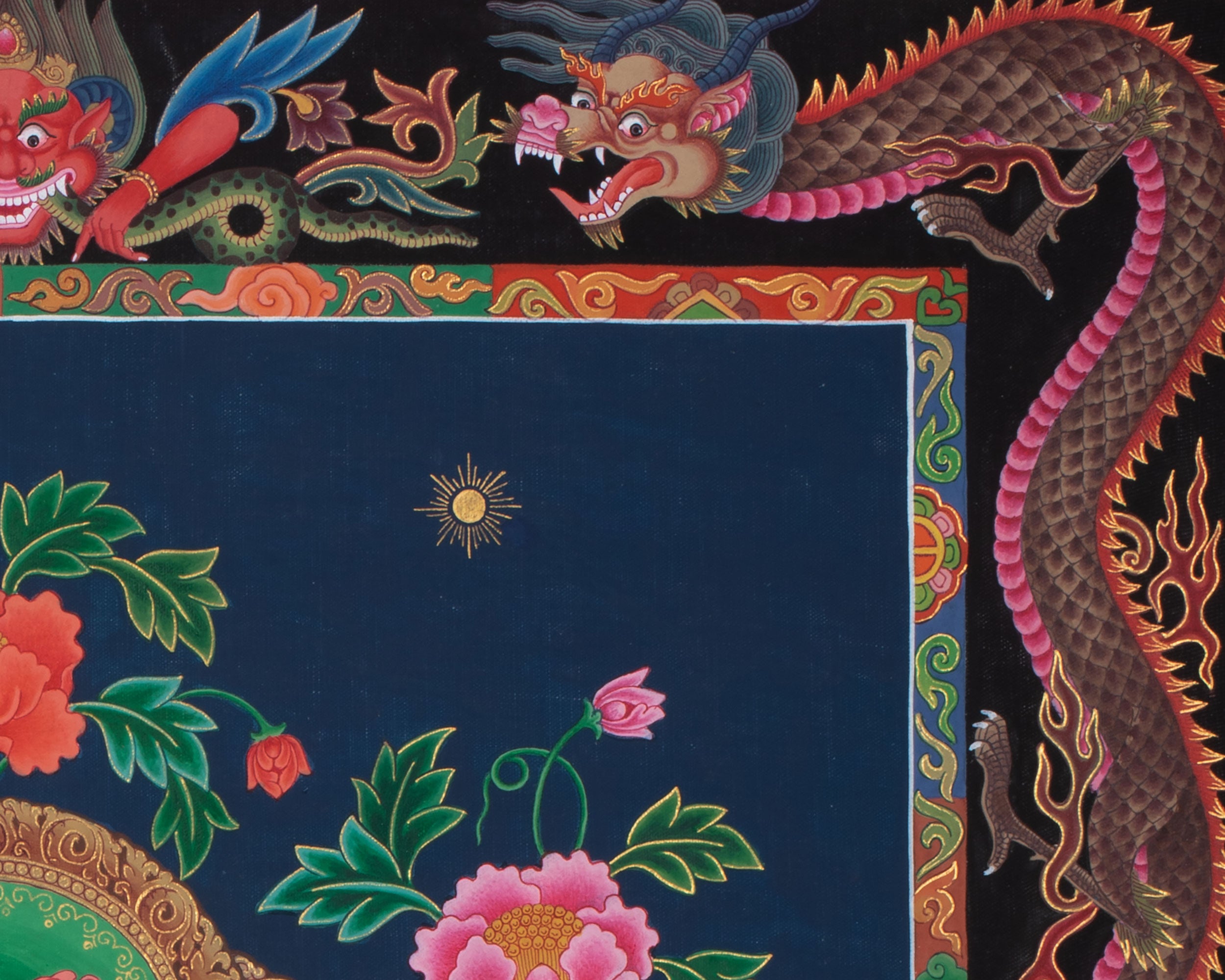 Mahabodhisattva Manjushree Thangka | Reveals the Path of Insight