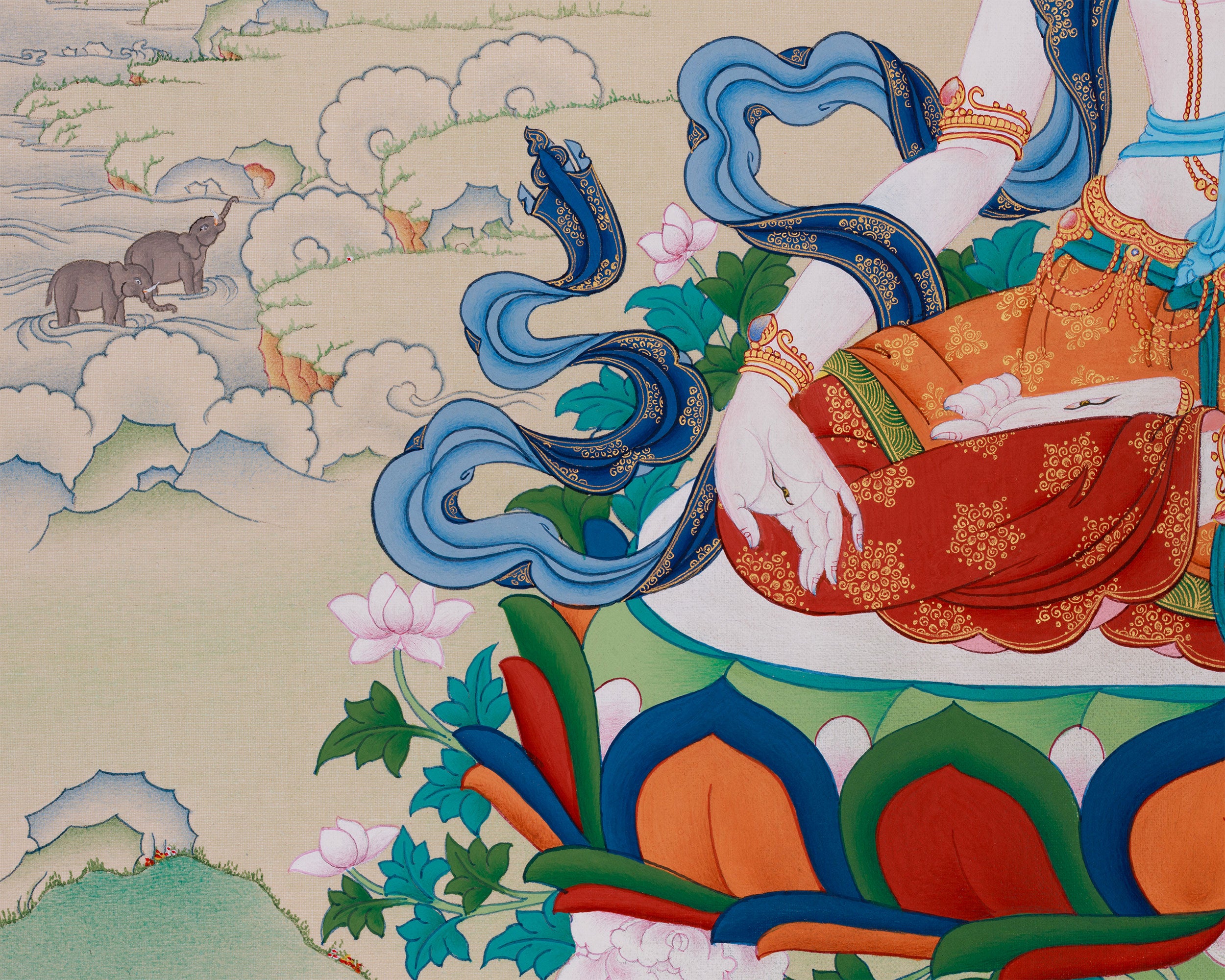 Sita Tara Goddess (White Tara) | Protector of Longevity and Compassion
