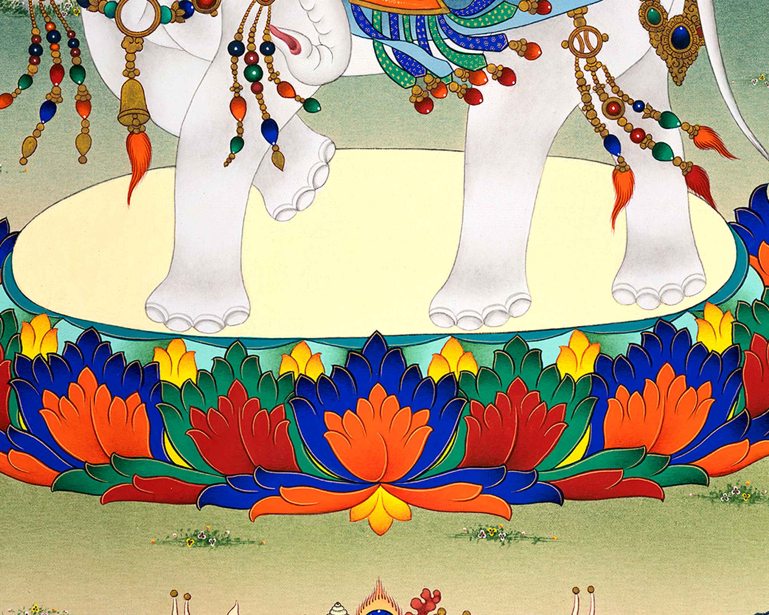 Tsongkhapa Inspired Thangka Print | High Quality Giclee Print | Wall Decoration
