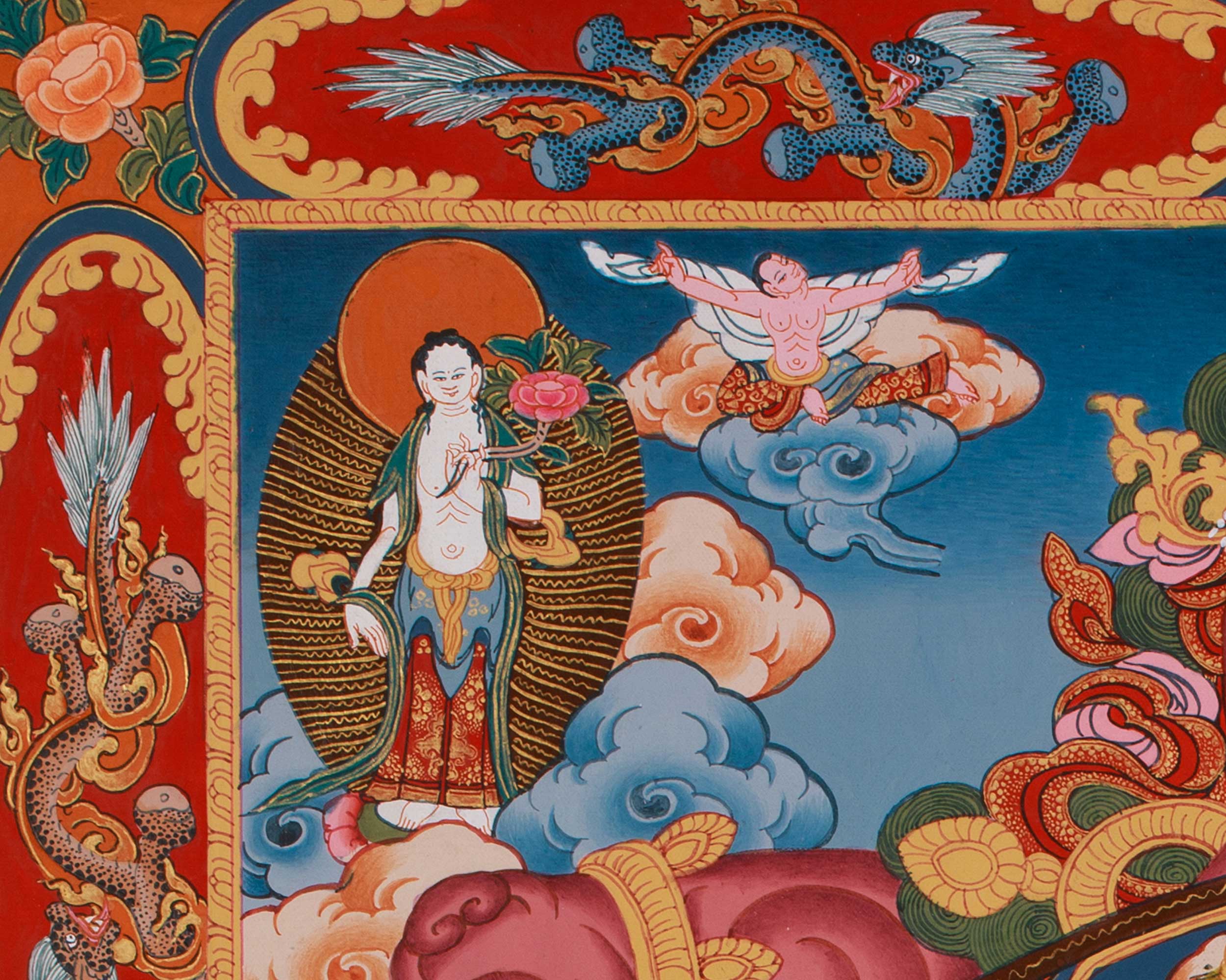Traditional Thangka of the Wheel of Life | Samsara Thangka