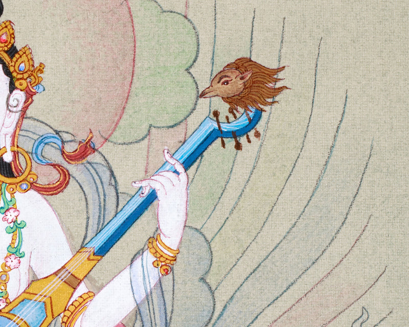 Saraswati: Wisdom Goddess of Buddhism, Thangka