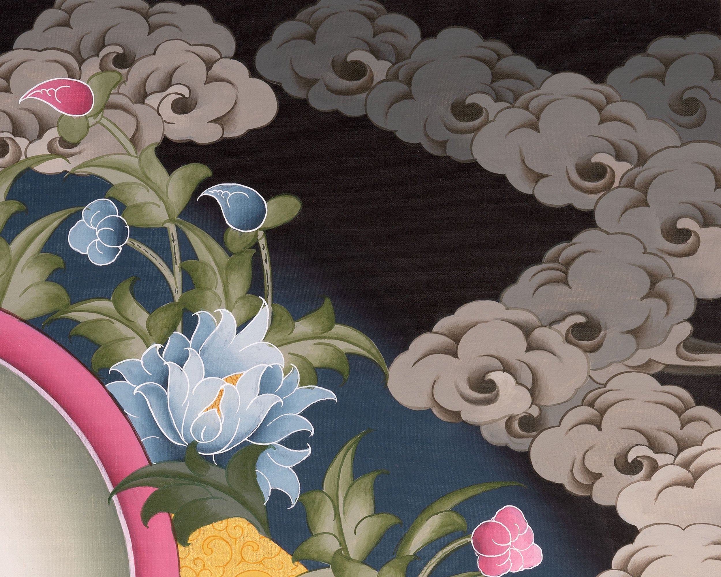 Chenresig Thangka | Avalokiteshvara | Handpainted Religious Art