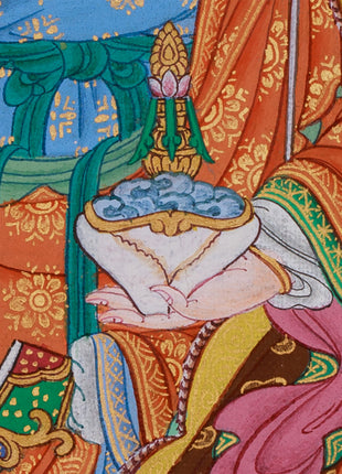 Enlightened Master Guru Rinpoche | Small Tibetan Art of Enlightenment and Protection
