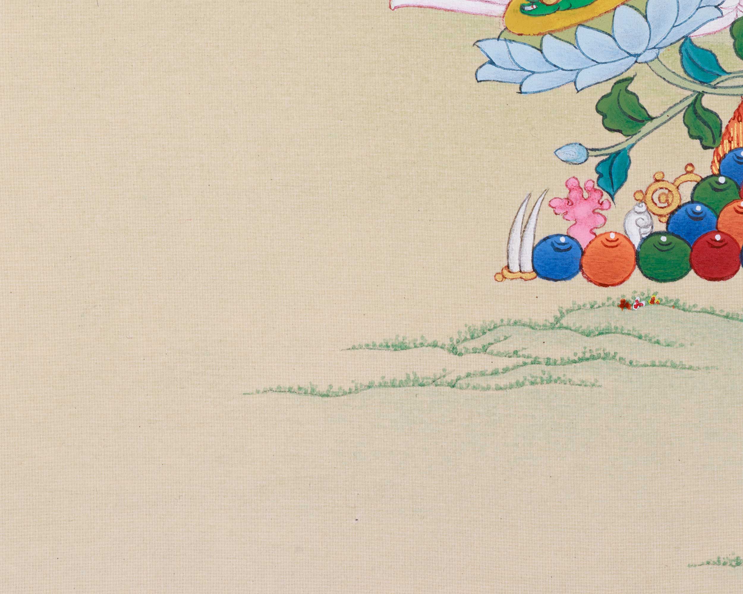 Traditional Shyama Tara Thangka | Green Tara, Goddess of Healing and Liberation