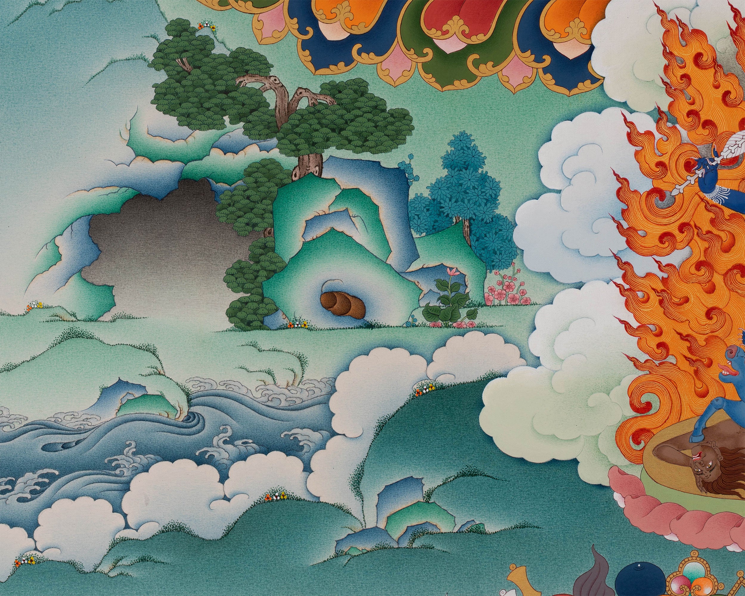 Yamantaka with Others | High Quality Thangka Print