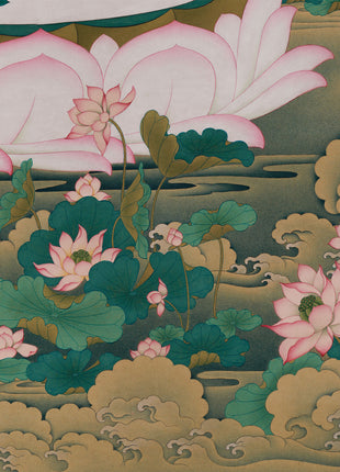 Timeless Purity: Heruka Vajrasattva | Grand 40x50" Thangka | Karma Gadri Masterwork