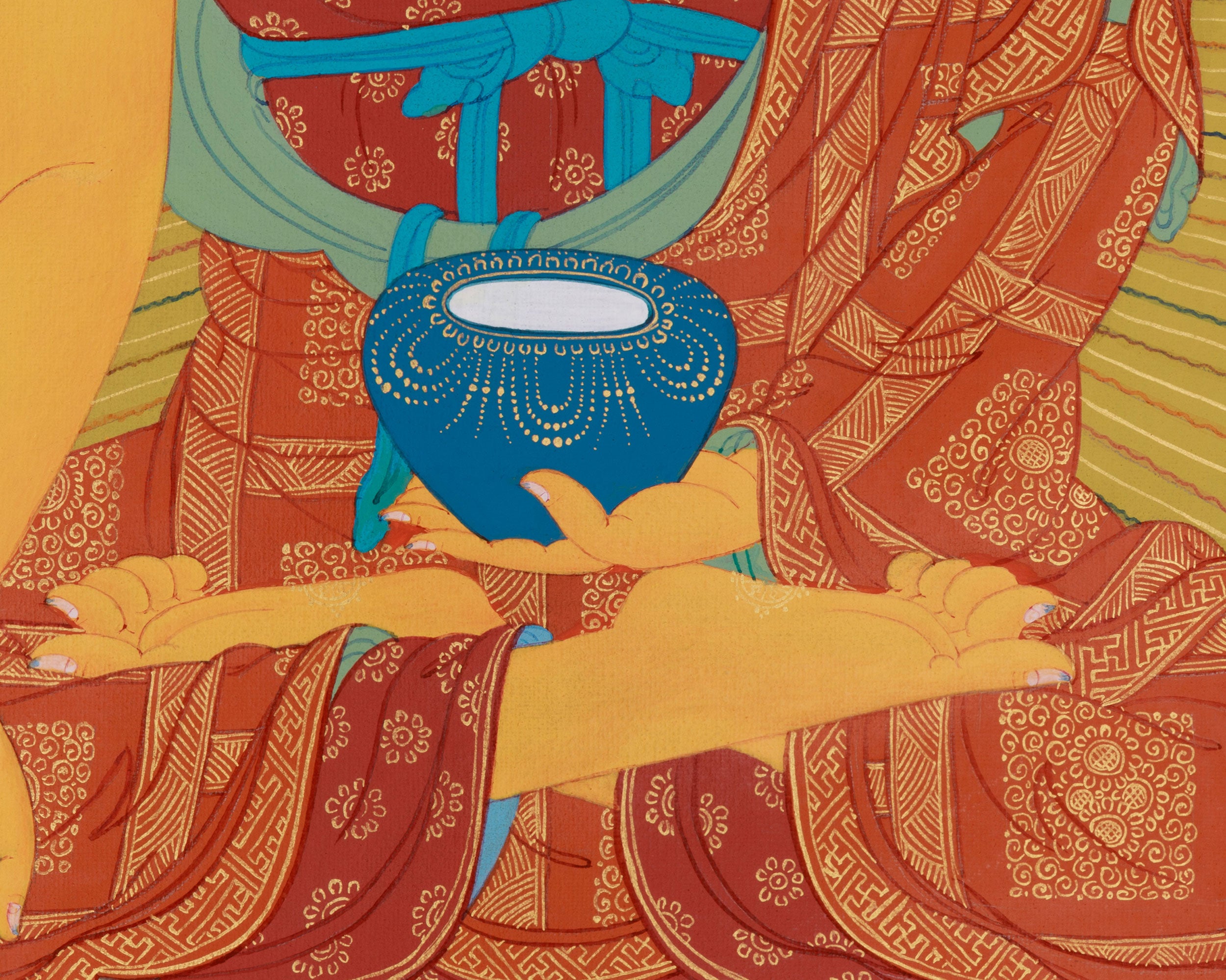 Shakyamuni Gautama Buddha Thangka | Symbol of Enlightenment, Peace & Inner Awakening