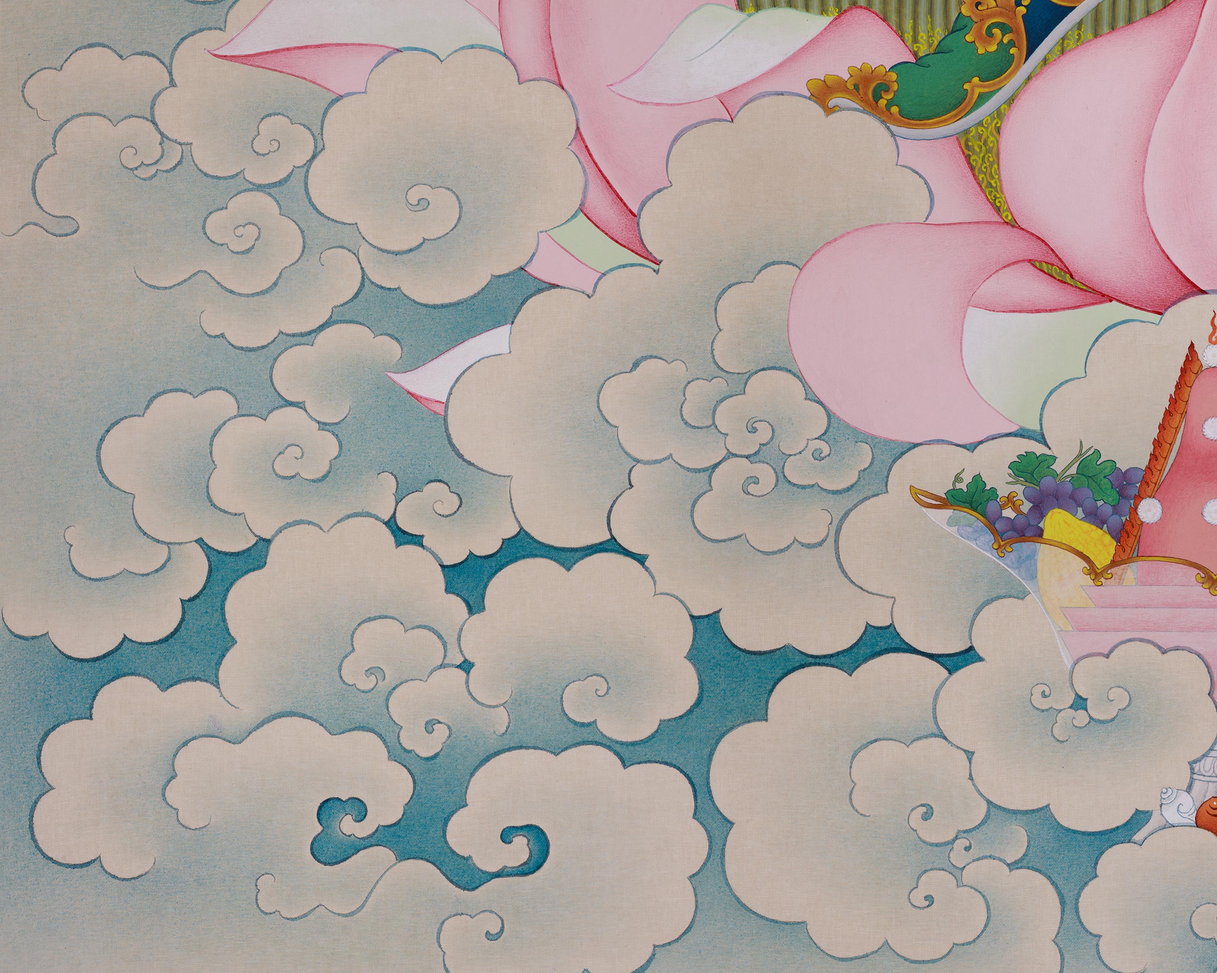 Religious Thangka Of Guru Rinpoche | Padmasambhava | Spiritual Art