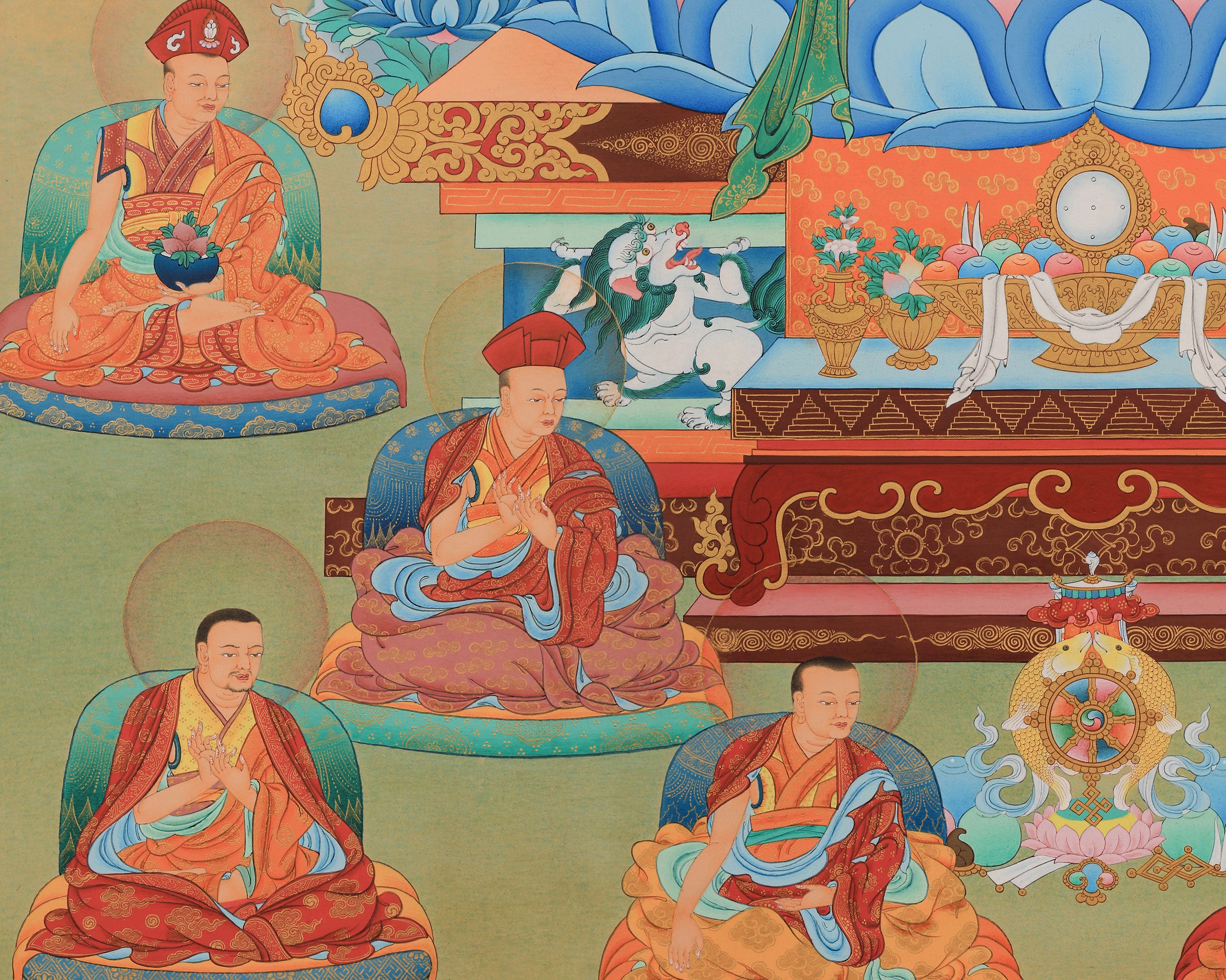 Vajradhara Buddha Thangka Print | Giclee Artwork of the Primordial Buddha