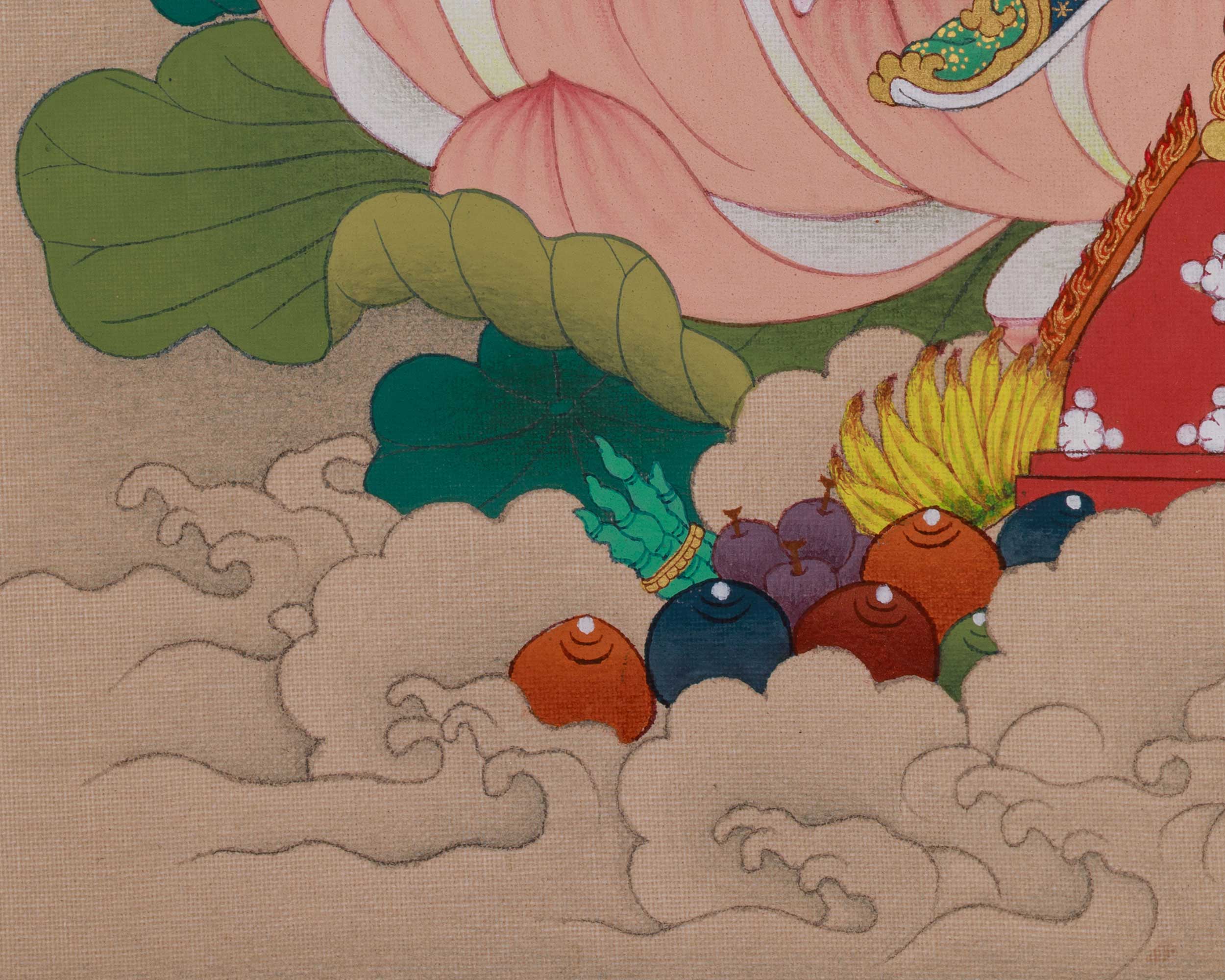 Vajrayana Guru Rinpoche Art | The Lotus Born Master | Padmasambhava Thangka