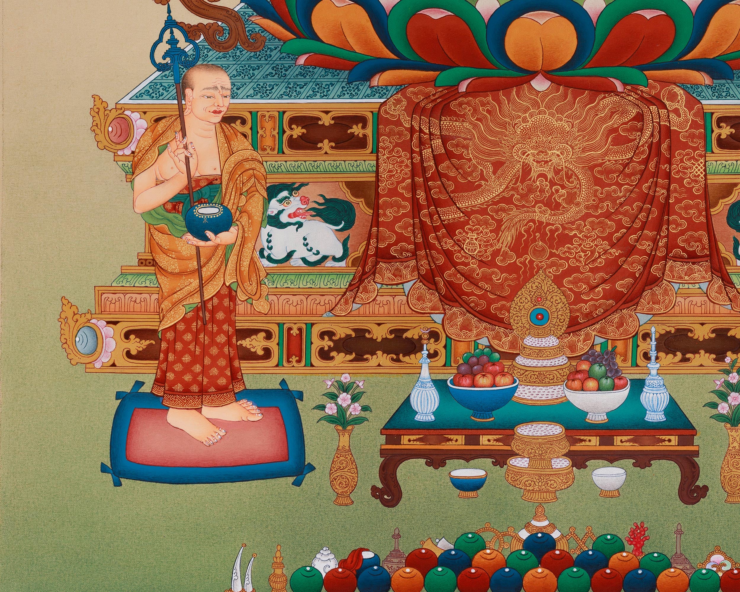 Shakyamuni Buddha With Disciples Art | The Historical Buddha