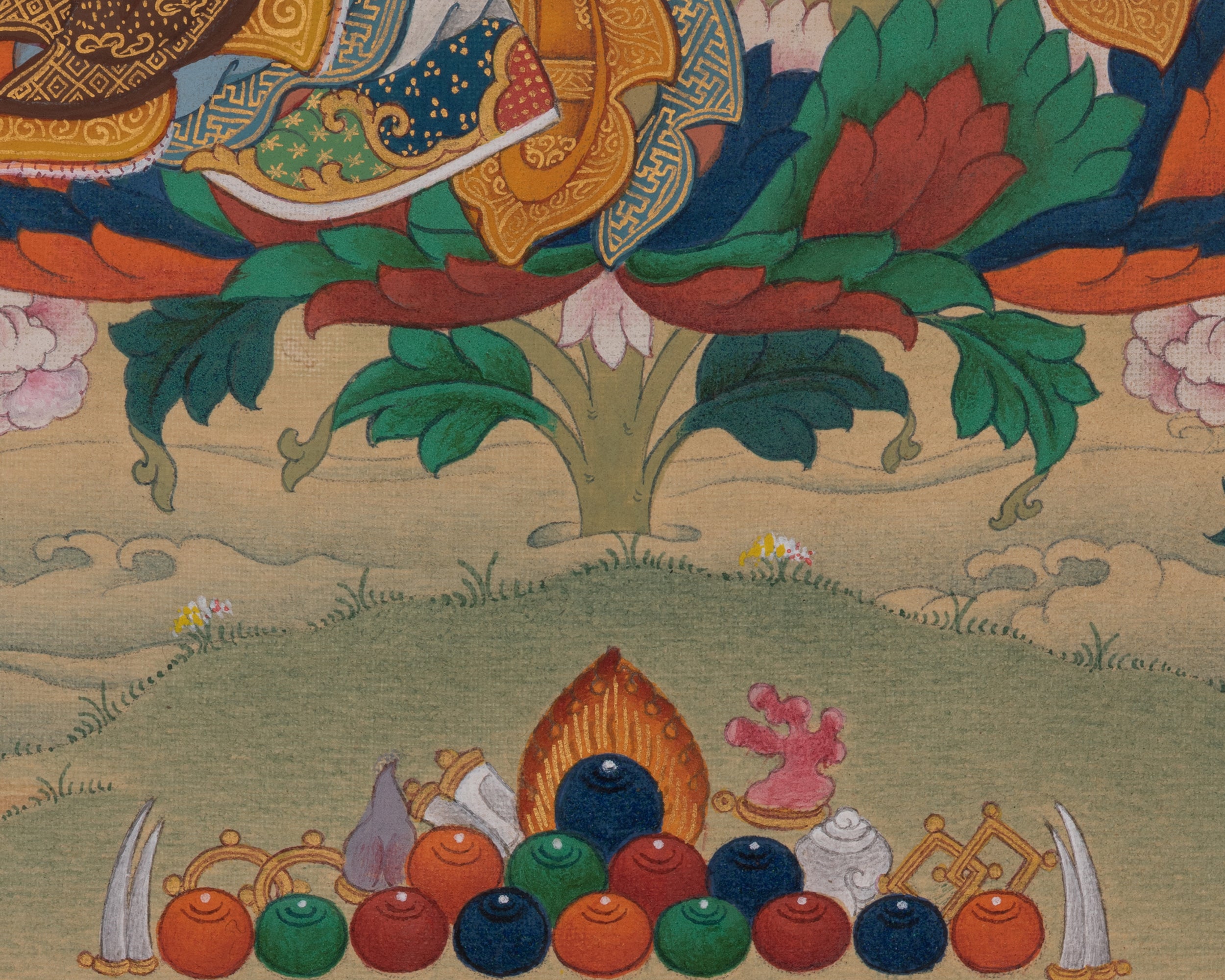 Padmasambhava Meditation Art | Guru Rinpoche Thangka | Spiritual Practice