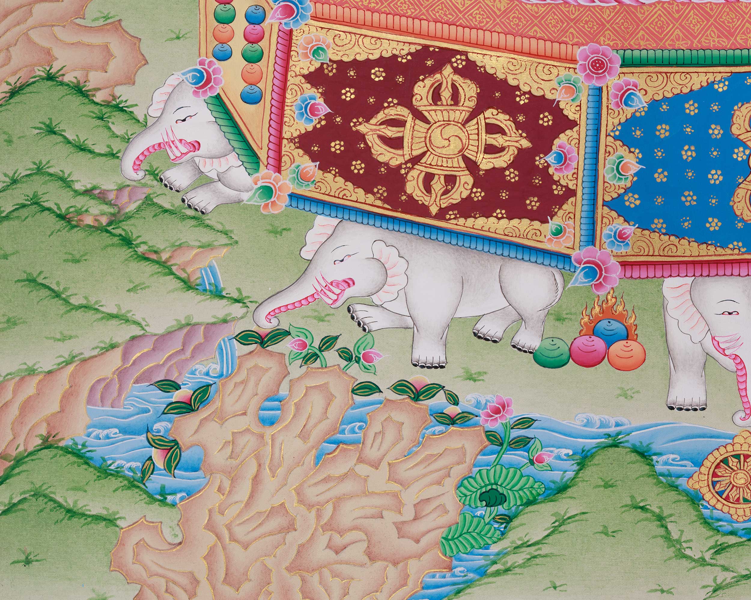 Vajrasattva Buddha Thangka | A Sacred Representation of Purification and Enlightenment
