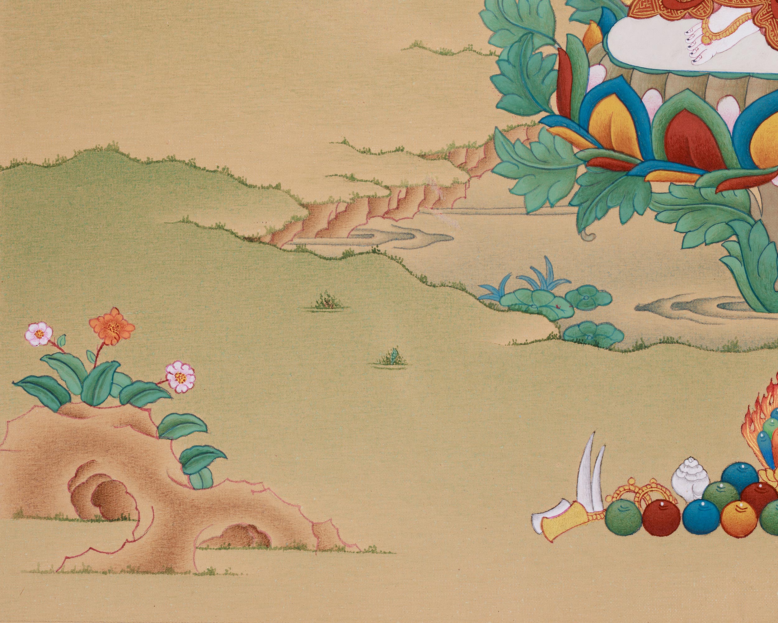Hand-Painted 1000-Armed Chenrezig | The Bodhisattva of Compassion and Protection
