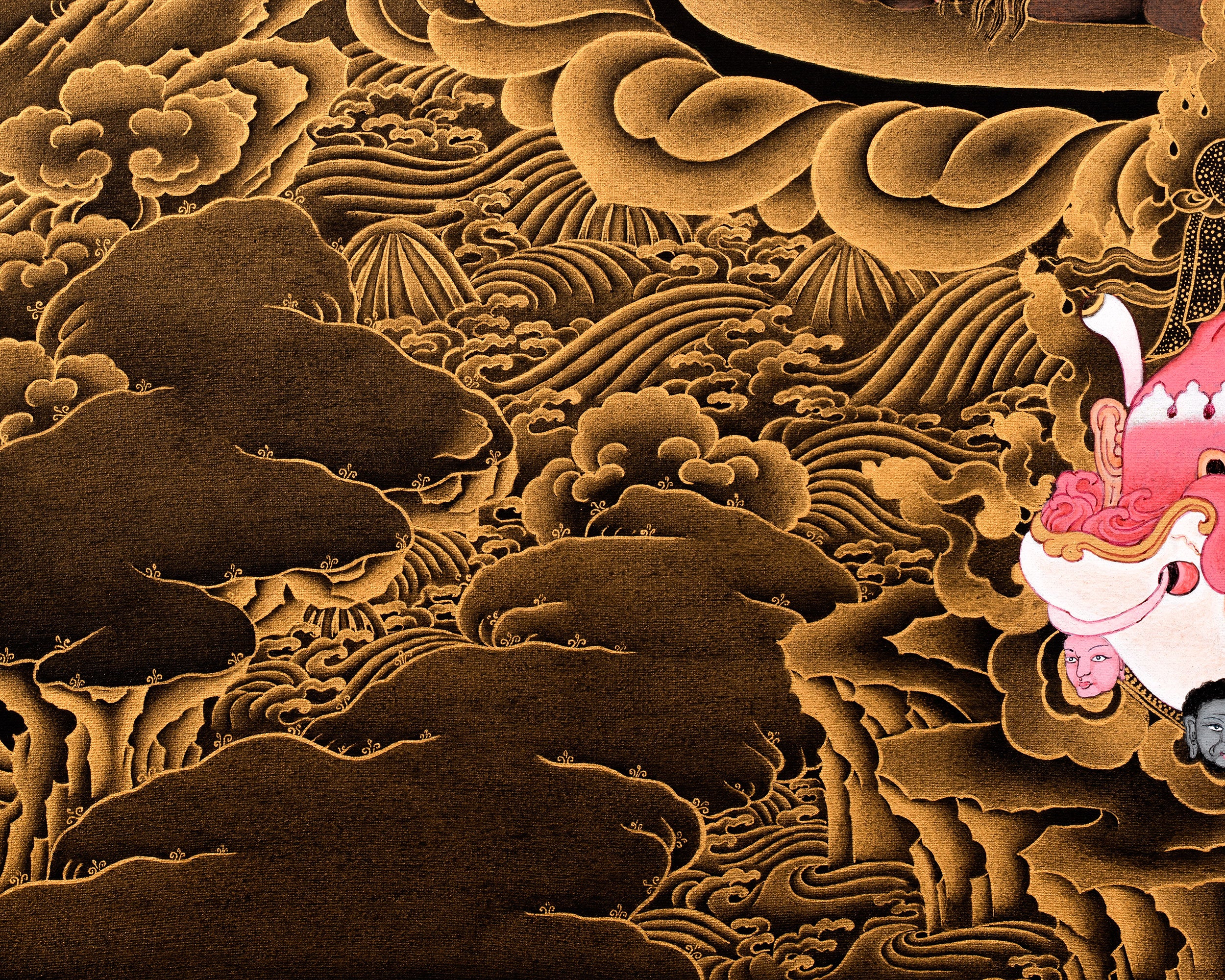 Wrathful Ekajati Canvas Print | High-Quality Giclee Thangka Print