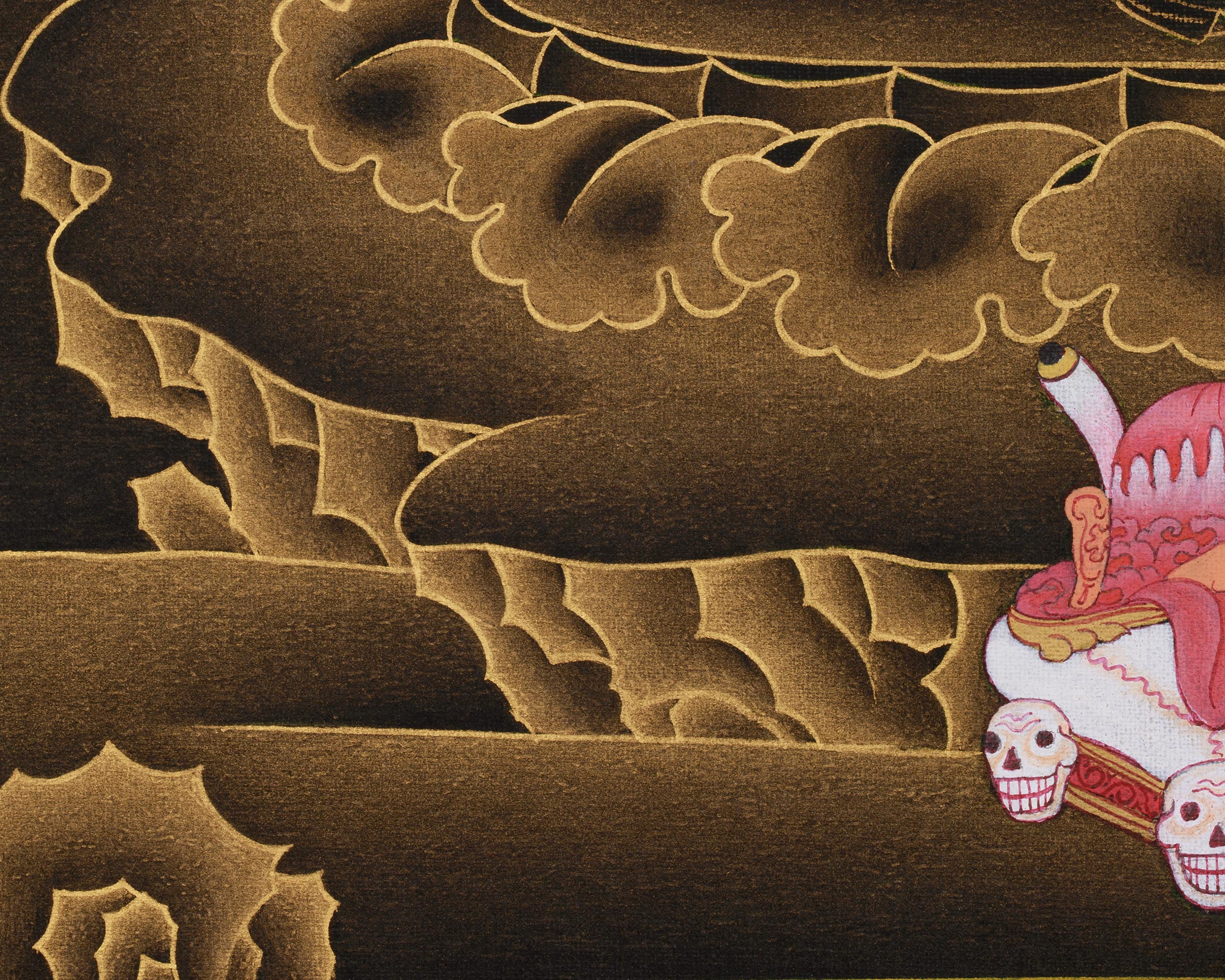 Thangka of Vajrapani | The Fierce Bodhisattva of Protection