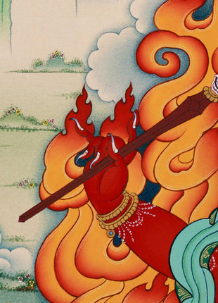 Hayagriva Digital Print | The Divine Guardian | Vajrapani Buddhism | Canvas Art for Spiritual Enhancement