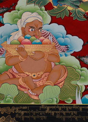 Tibetan Wealth Deity, White Dzambhala | Guardian of Prosperity and Vajrayana Abundance