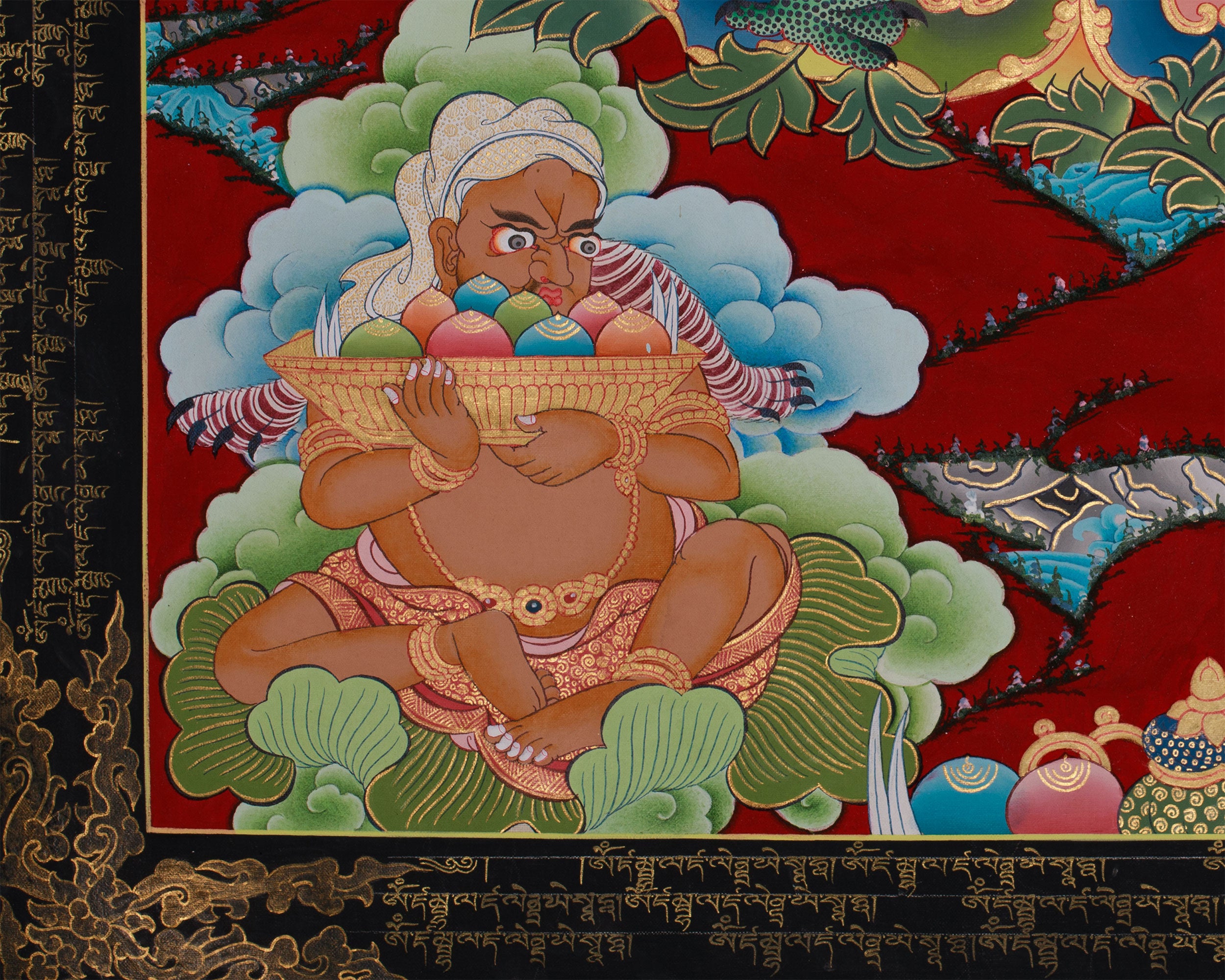 Tibetan Wealth Deity, White Dzambhala | Guardian of Prosperity and Vajrayana Abundance