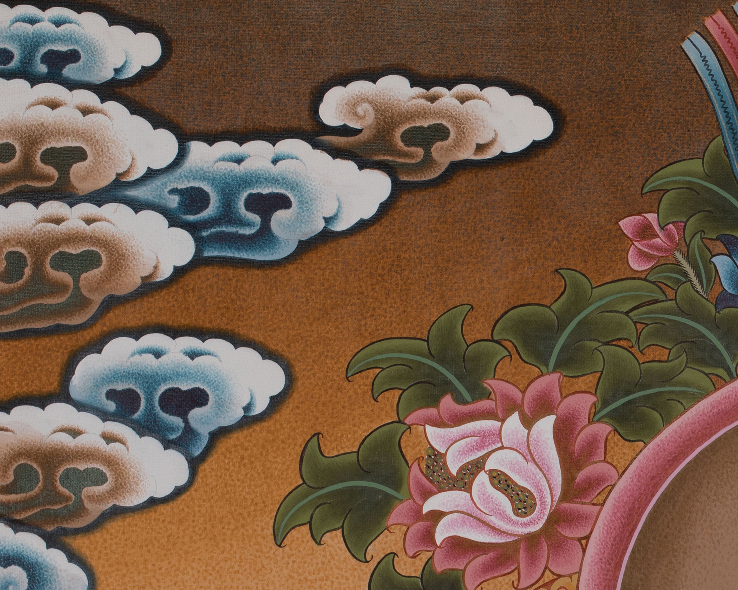 Traditional Guru Rinpoche Painting | Lotus-Born Master and Tantric Guru