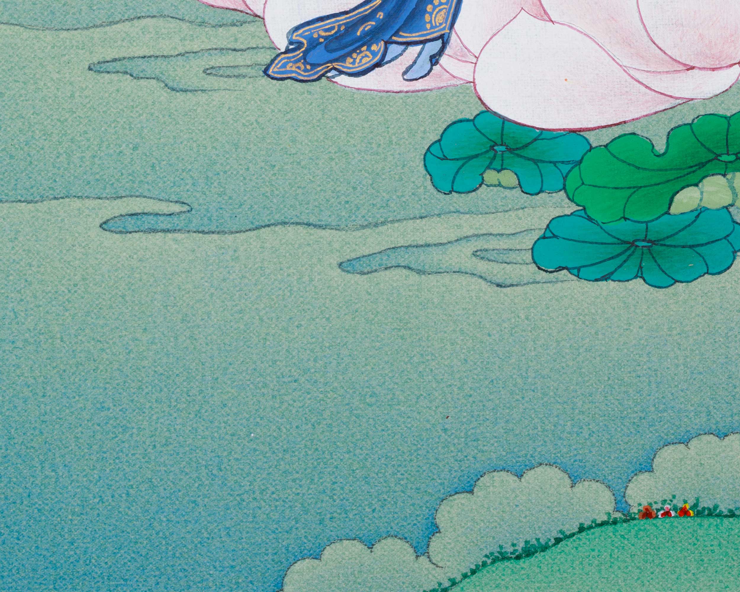 Vajrayana Deity Manjushri Thangka | Bodhisattva of Wisdom