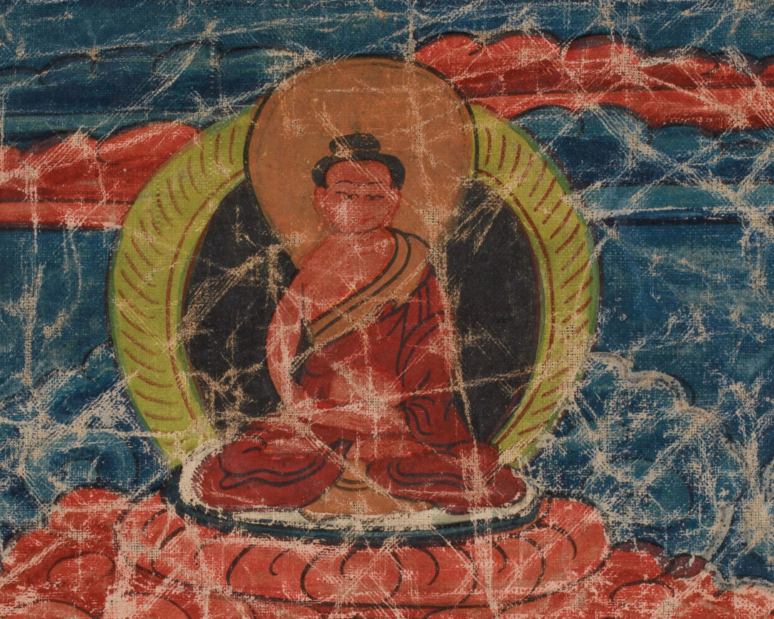 Vintage Chenrezig Thangka | Avalokiteshvara, Bodhisattva of Compassion