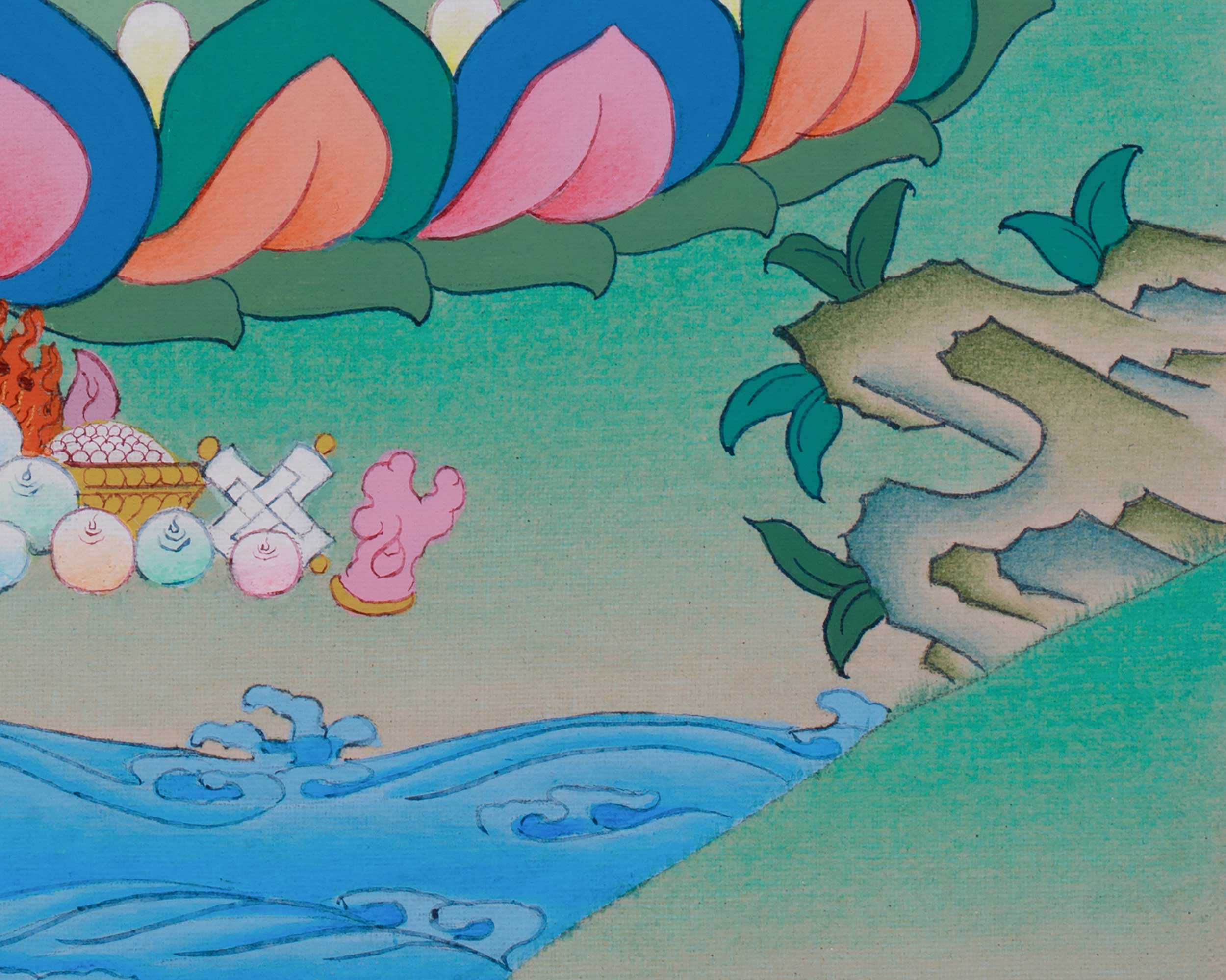 Himalayan Manjushri Artwork | The Sword of Wisdom