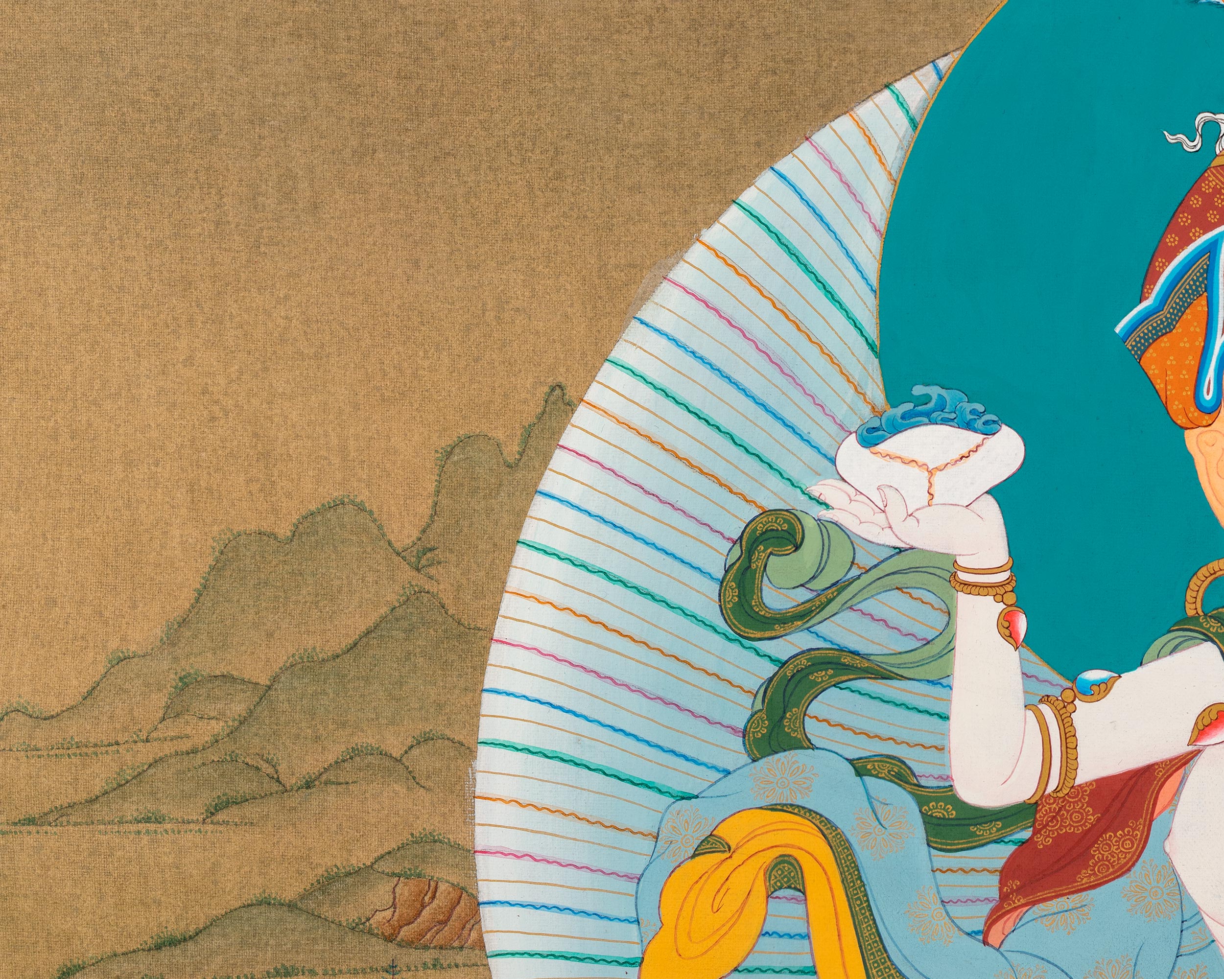 Guru Rinpoche with Consort Giclee Print | High-Quality Padmasambhava Artwork