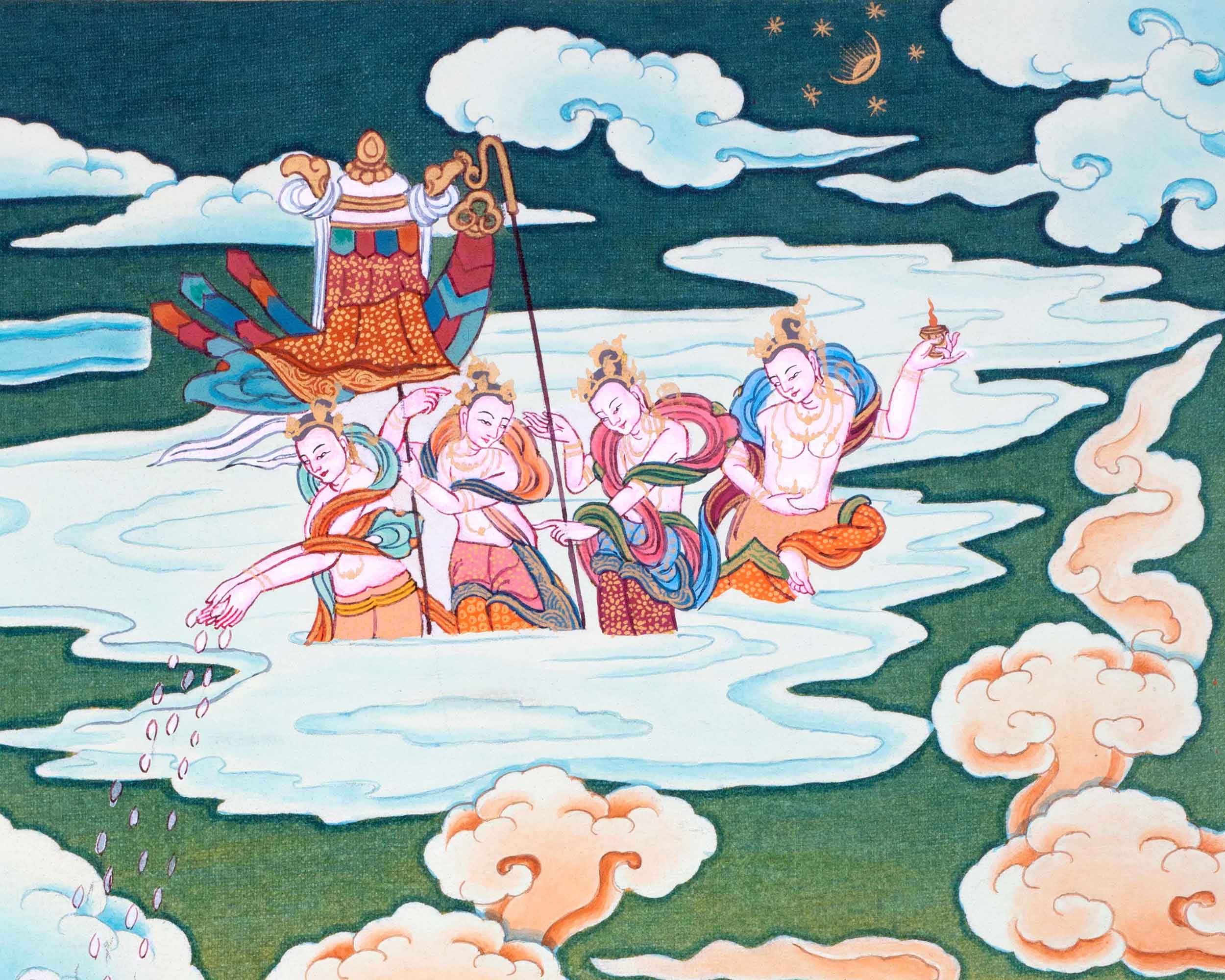 Gautam Buddha Siddhartha Thangka | Shakyamuni Buddha Art For Mindfulness