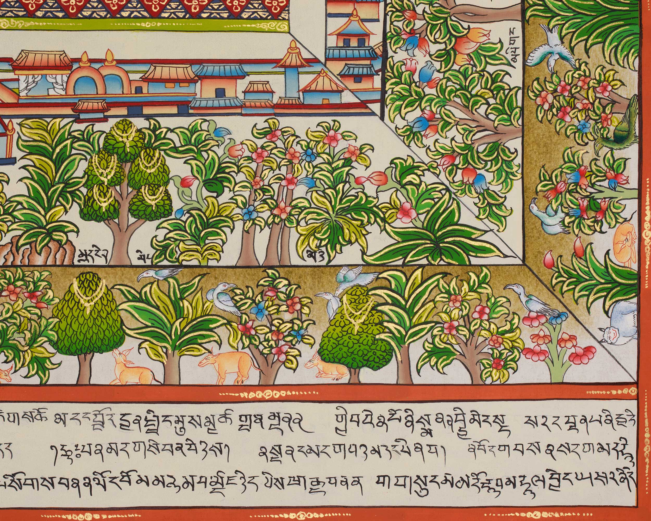 Medicine Buddha Mandala Thangka | Divine Buddhist Art of Healing Wisdom