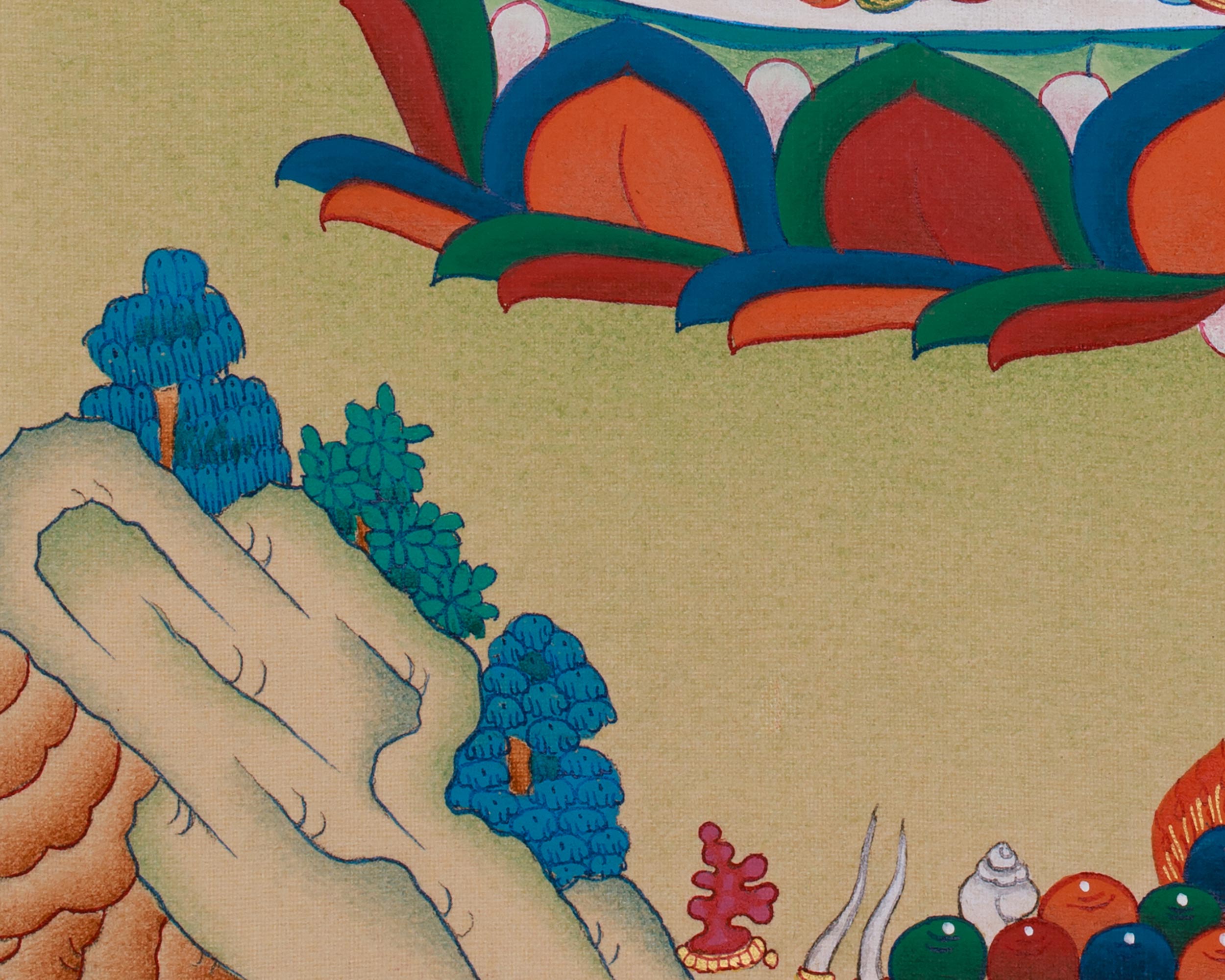 Four-Armed Avalokiteshvara, Compassion Buddha | Tibetan Bodhisattva of Mercy